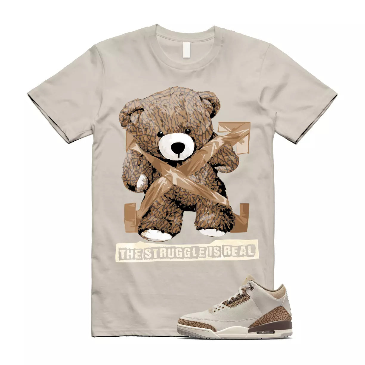Palomino 3 Light Orewood Brown Metallic Gold British Tan T Shirt Match STRUG T-Shirt, Sneaker Match Tee