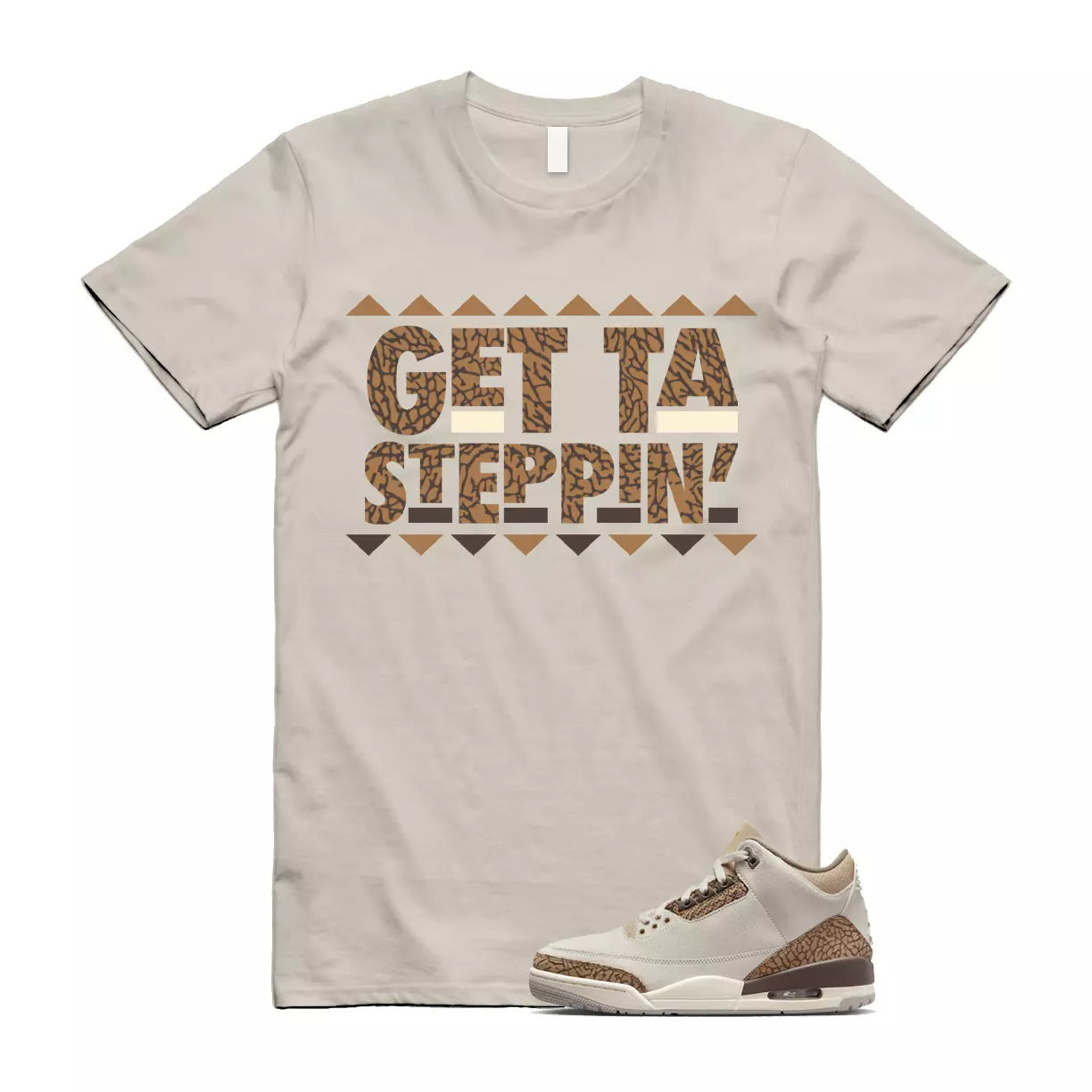 Palomino 3 Light Orewood Brown Metallic Gold British Tan T Shirt Match GET T-Shirt, Sneaker Match Tee