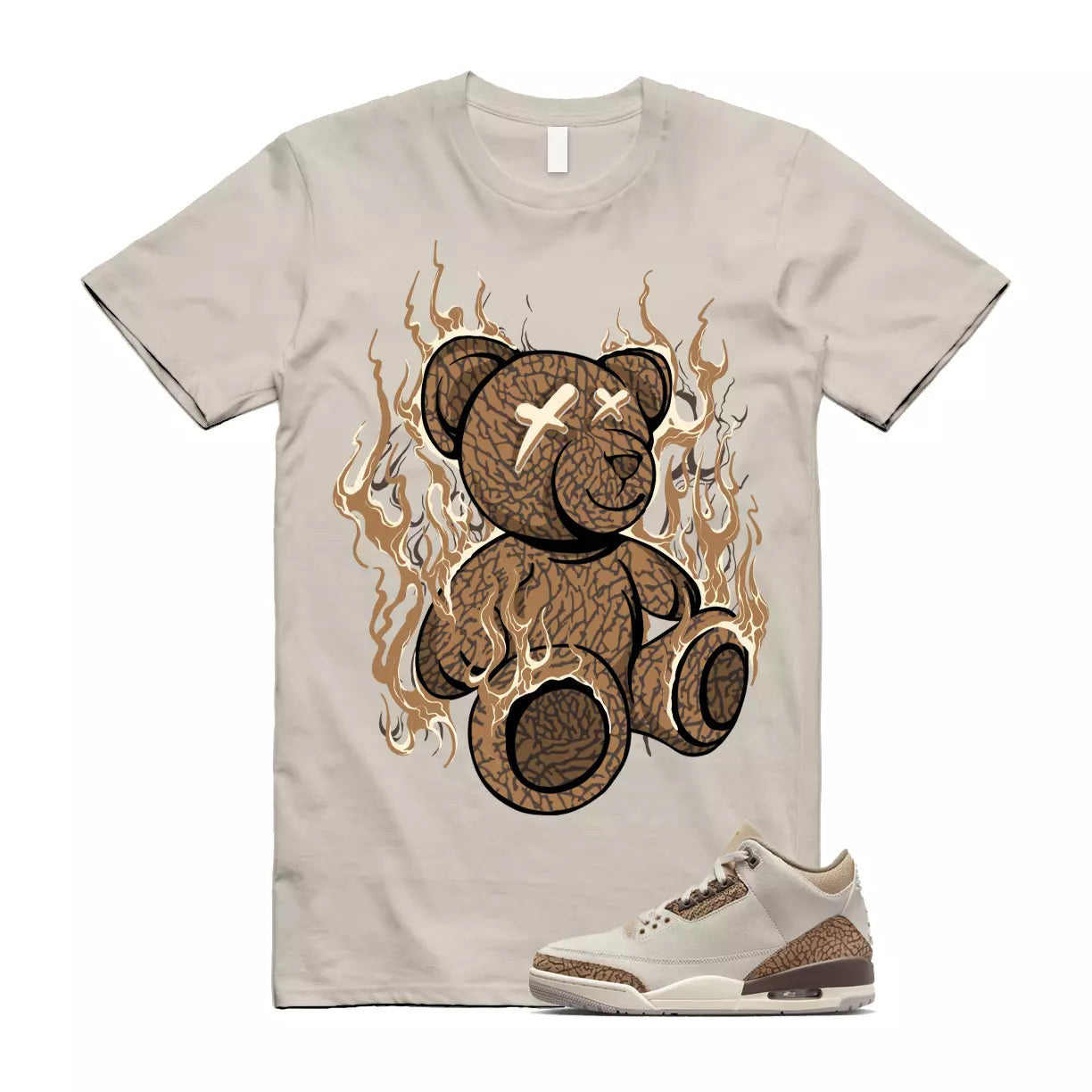 Palomino 3 Light Orewood Brown Metallic Gold British Tan T Shirt Match LIT T-Shirt, Sneaker Match Tee