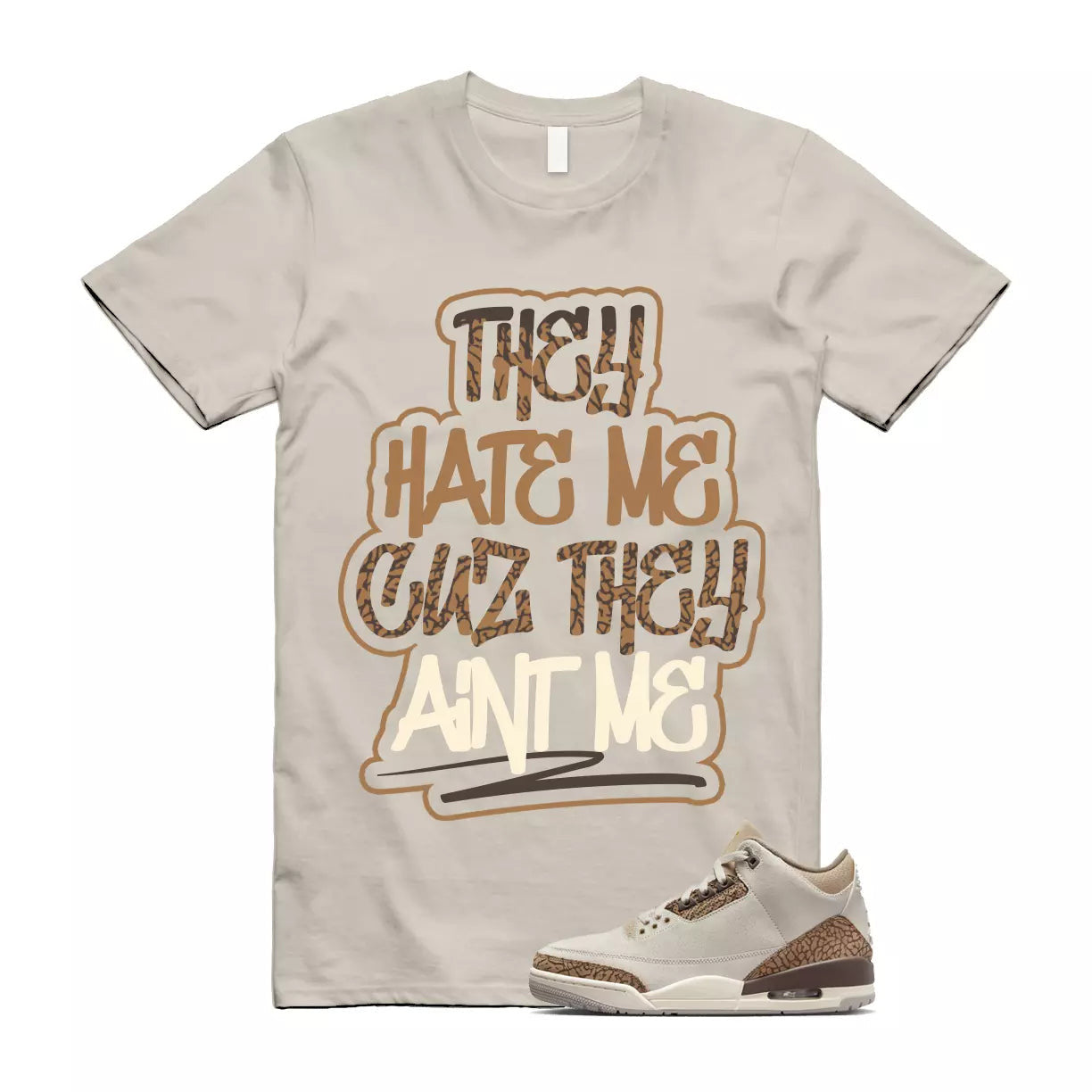 Palomino 3 Light Orewood Brown Metallic Gold British Tan T Shirt Match AINT ME T-Shirt, Sneaker Match Tee