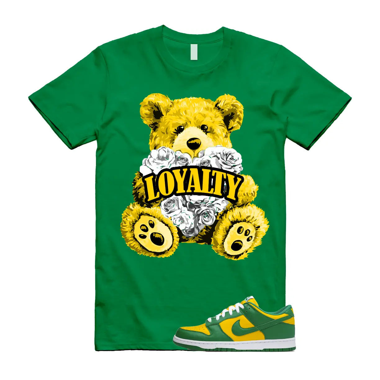 LYLTY T Shirt to match N Dunk Low Brazil Varsity Maize Pine Green White SP OG T-Shirt, Sneaker Match Tee