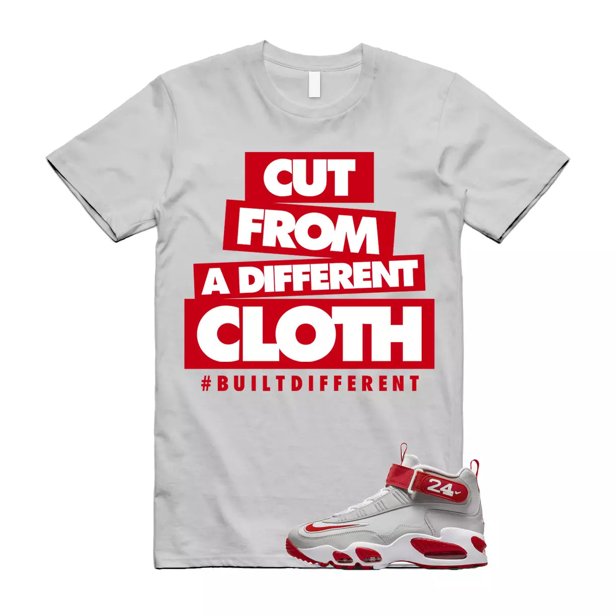 CLOTH Shirt to match N Air Griffey Max1 Cincinnati Reds Pure Platinum University T-Shirt, Sneaker Match Tee