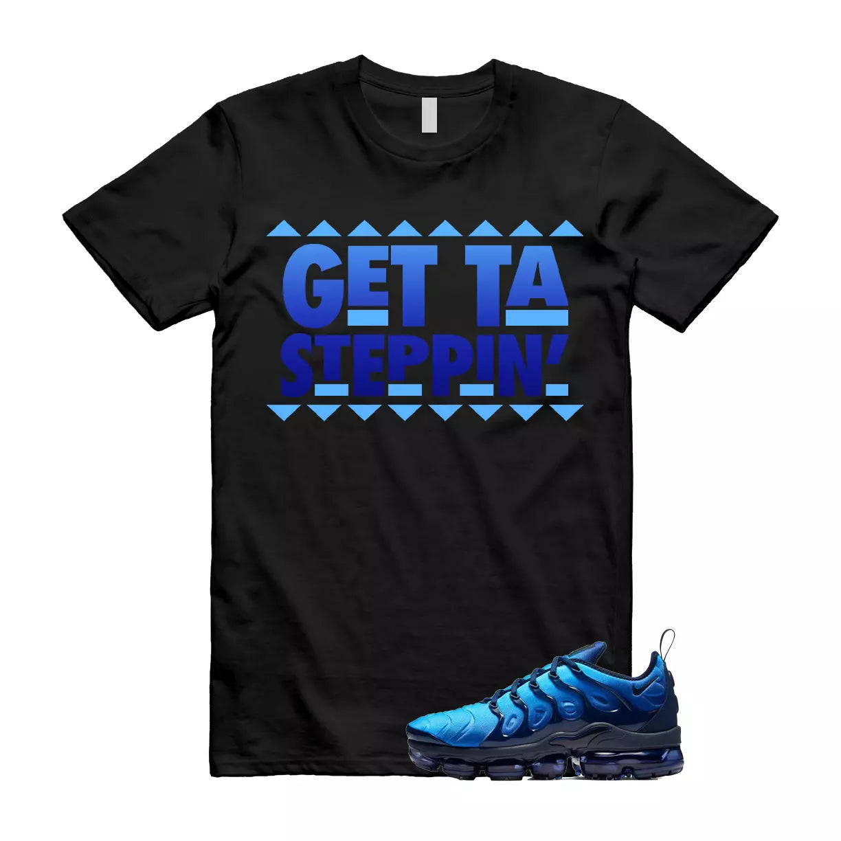 GET T Shirt to match N Air VaporMax Obsidian Plus Photo Blue Hybrid T-Shirt, Sneaker Match Tee