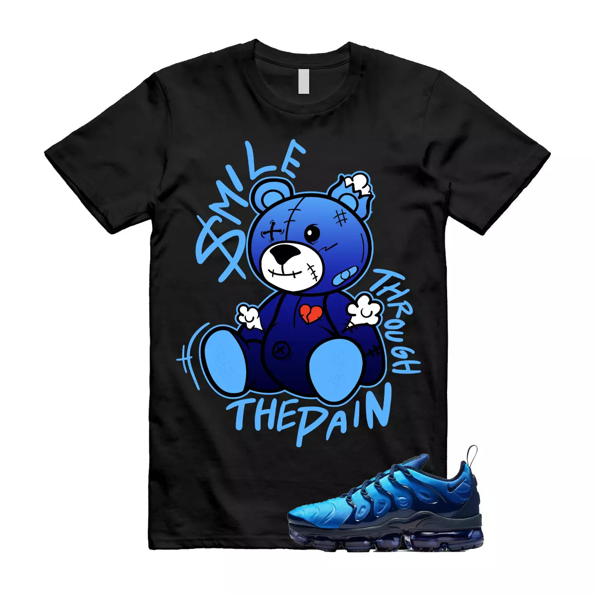 SM2 T Shirt to match N Air VaporMax Obsidian Plus Photo Blue Hybrid T-Shirt, Sneaker Match Tee