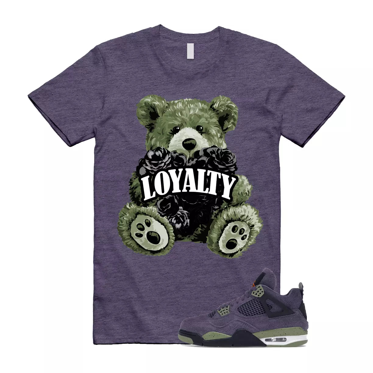LYLTY T Shirt to match Jordan 4 Canyon Purple Anthracite Alligator Skunk Orange T-Shirt, Sneaker Match Tee