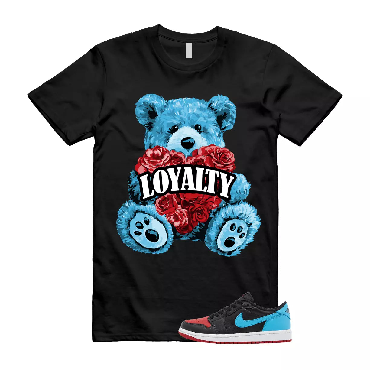 LYLTY T Shirt to match WMNS Air 1 'nc to chi' Retro Low OG unc Chicago T-Shirt, Sneaker Match Tee