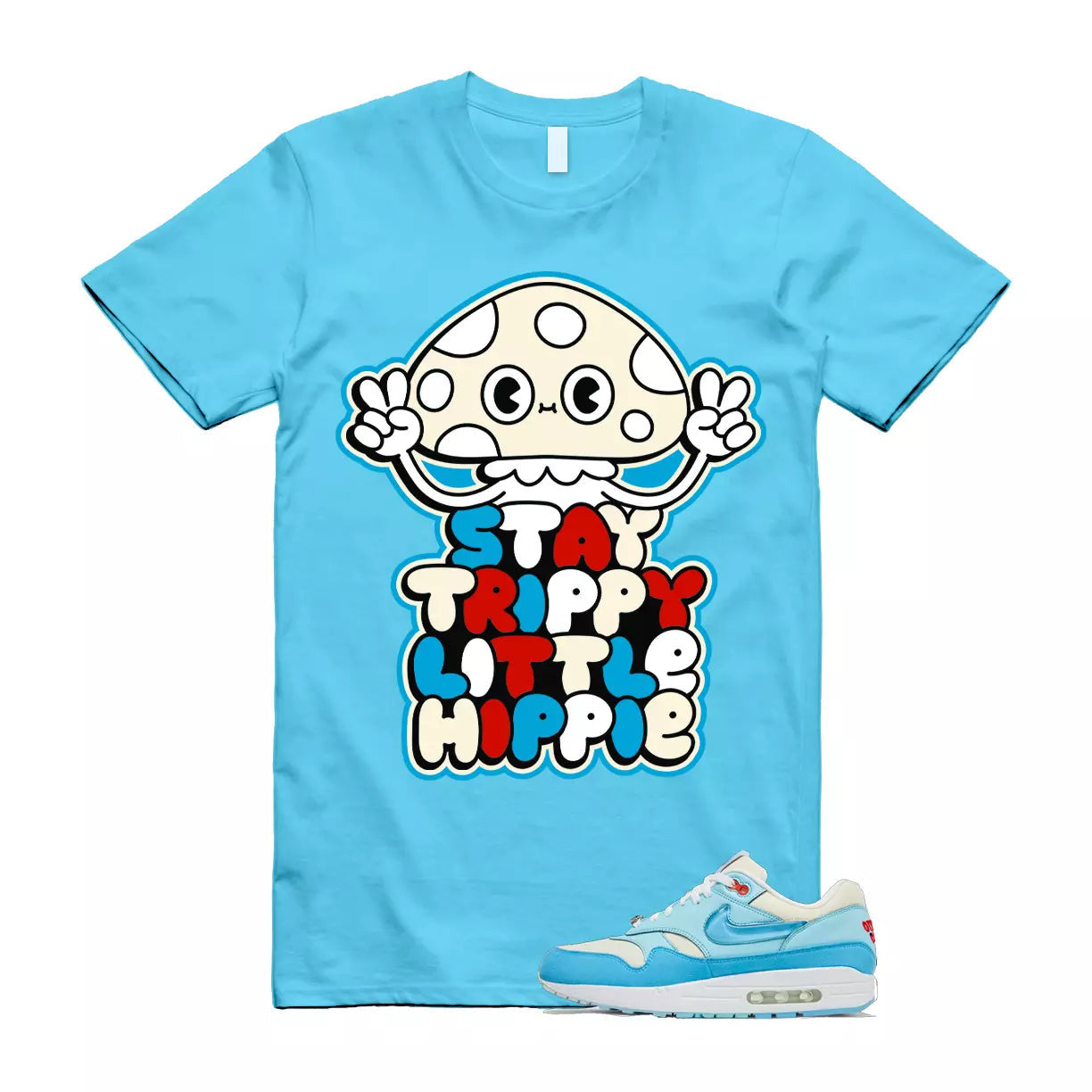 TRIPPY T Shirt to match Air Max 1 Puerto Rico Barely Blue Gale T-Shirt, Sneaker Match Tee