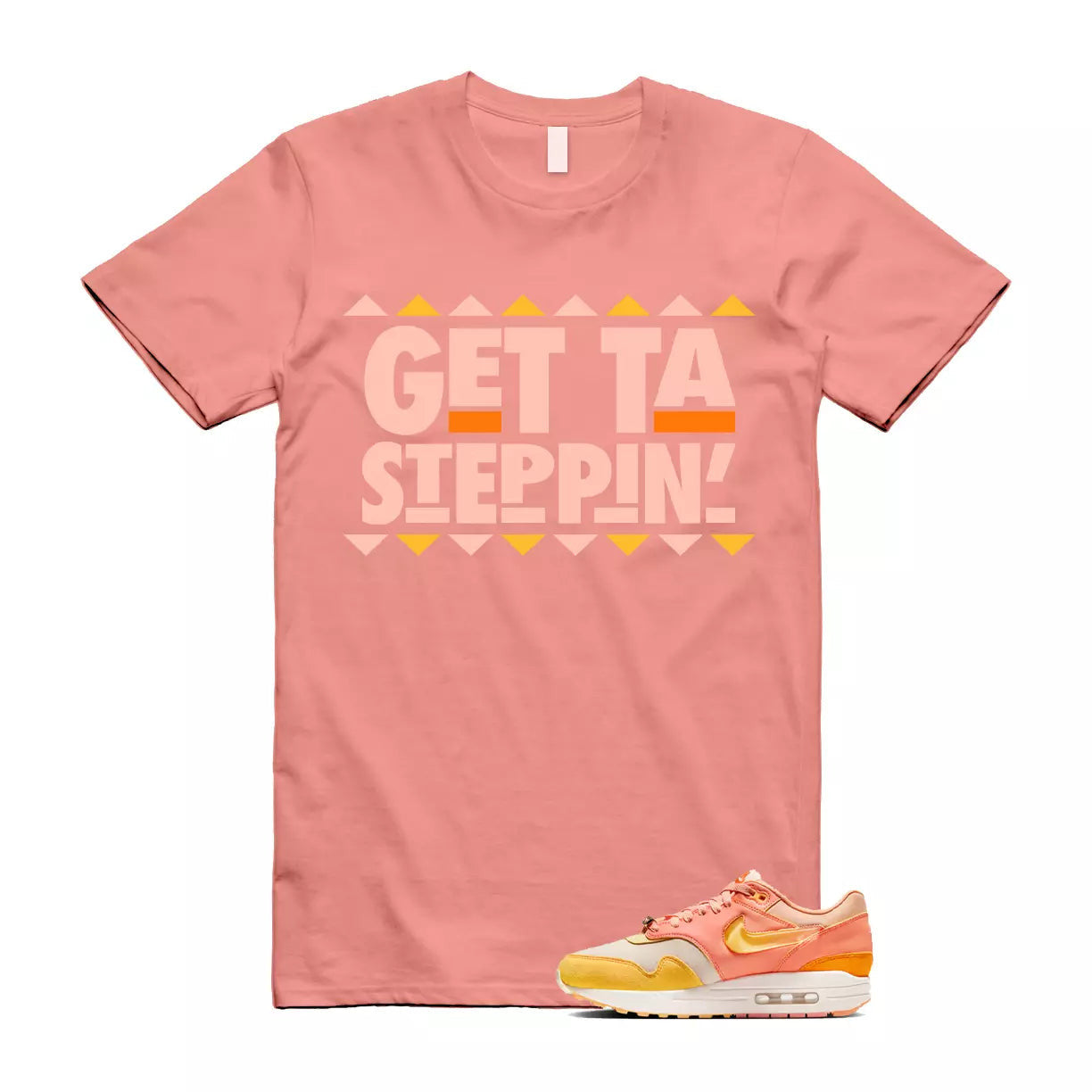 GET T Shirt to match Air Max 1 Puerto Rico Orange Frost Citron Pulse Coconut T-Shirt, Sneaker Match Tee