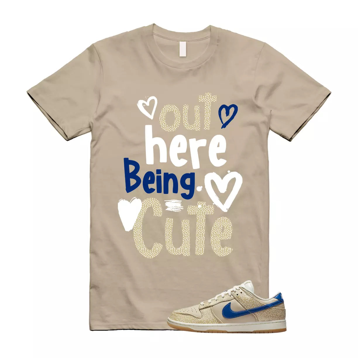 C2 T Shirt to match Dunk Low Montreal Bagel Sesame Blue Jay Sand Sail Gold T-Shirt, Sneaker Match Tee