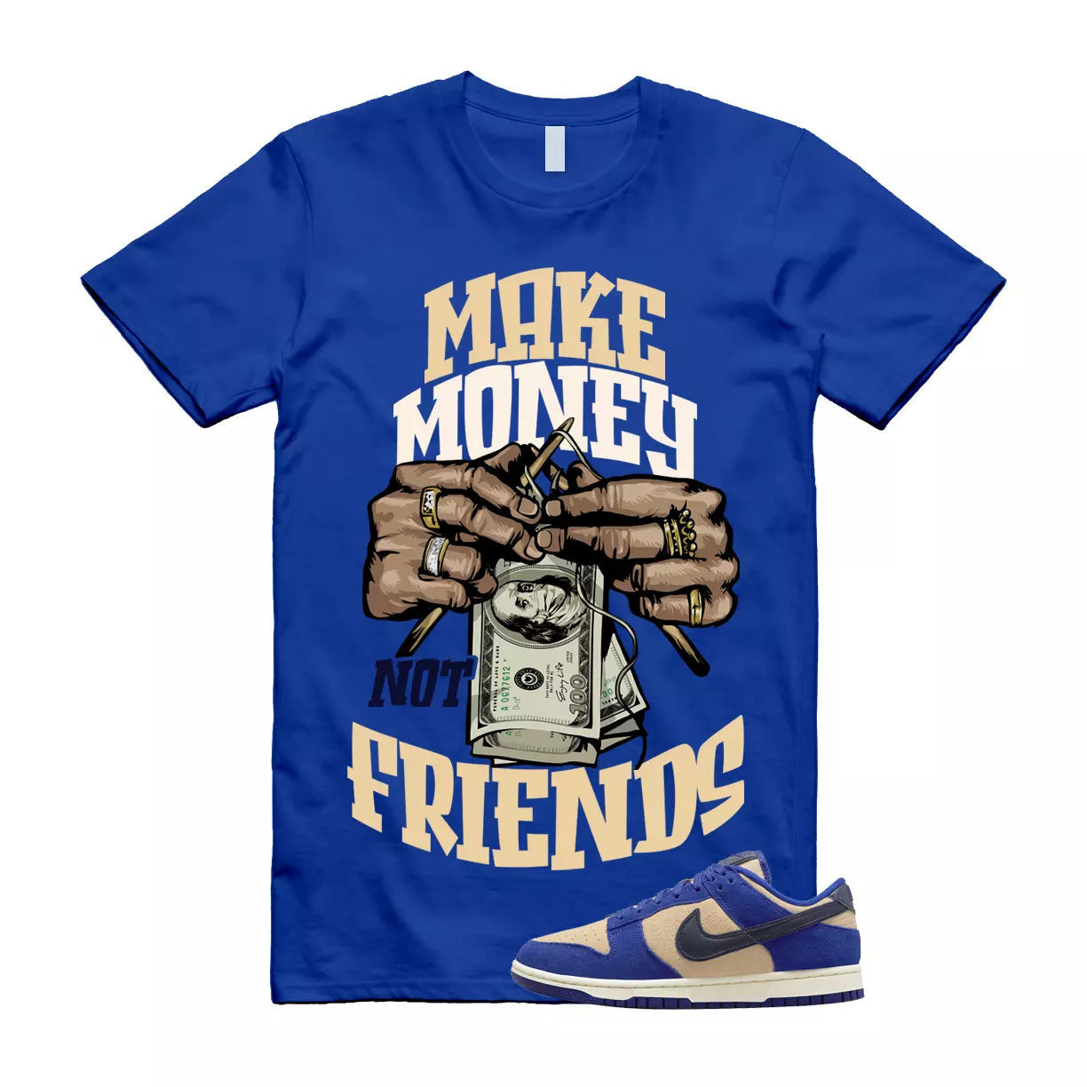 MM T Shirt to match Dunk Low LX Royal Blue Suede WMNS Midnight Navy Obsidian T-Shirt, Sneaker Match Tee