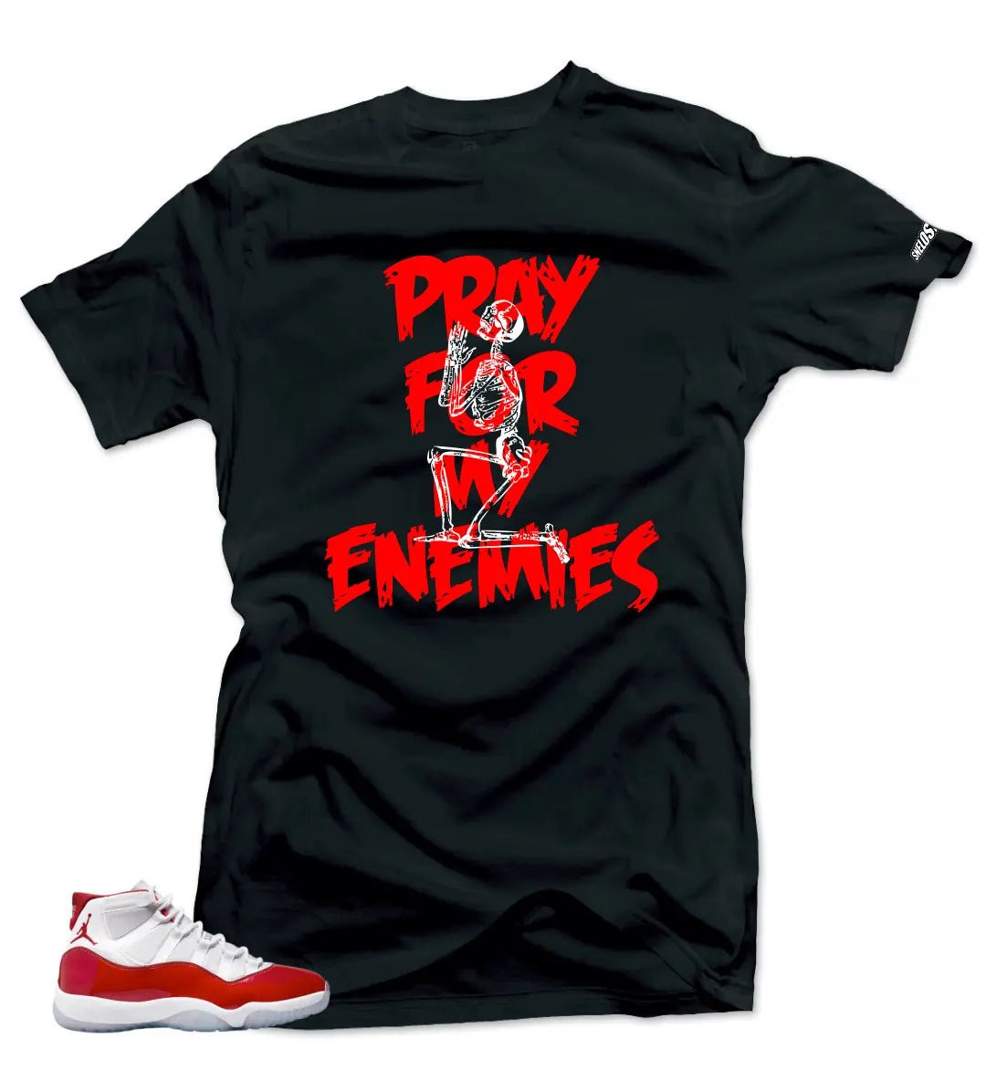 Shirt To Match Jordan 11 Cherry Varsity Red - Enemies Air Sneaker Tees T-Shirt, Sneaker Match Tee