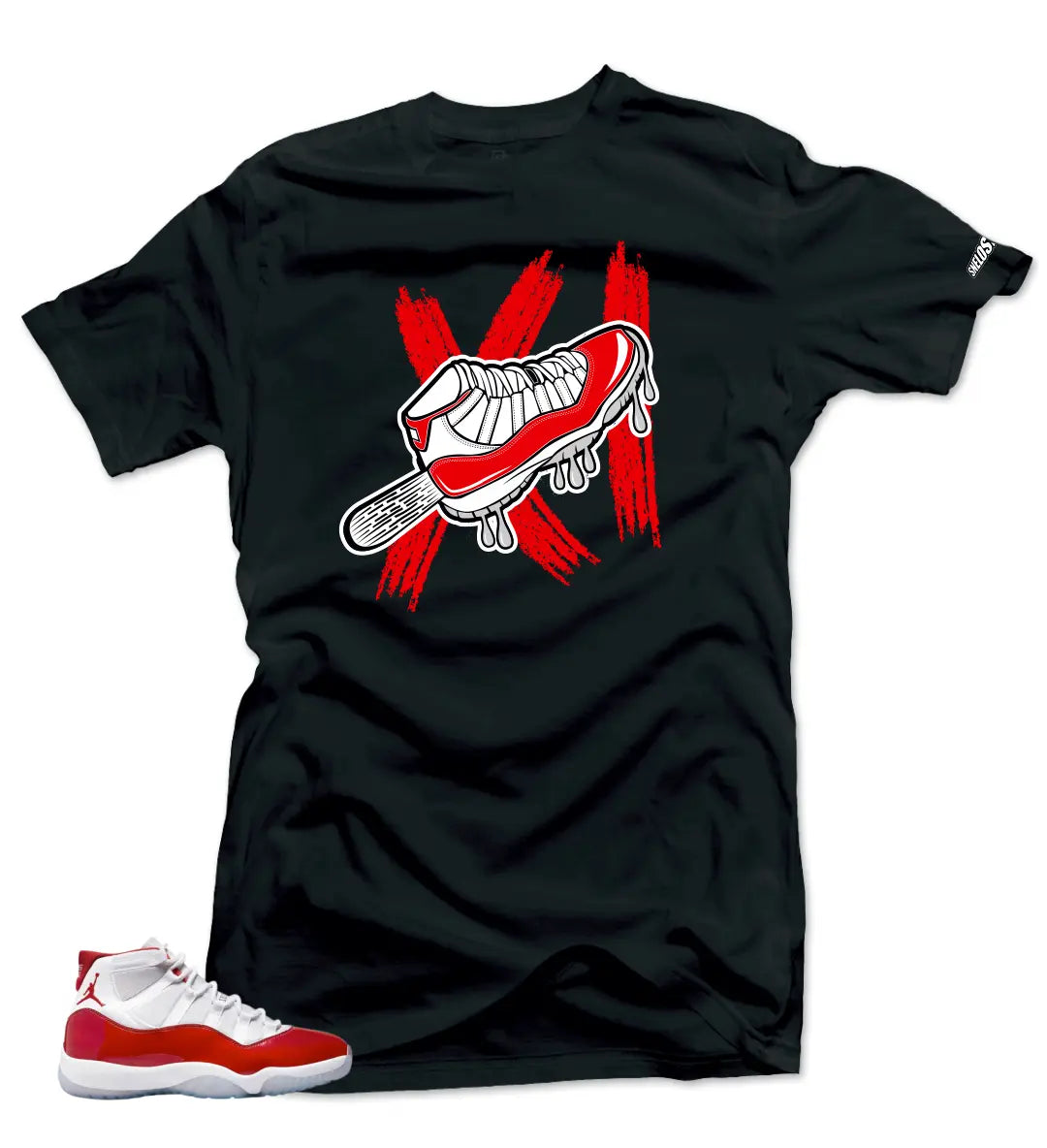 Shirt To Match Jordan 11 Cherry Varsity Red - Ice Cream Air Sneaker Tees T-Shirt, Sneaker Match Tee