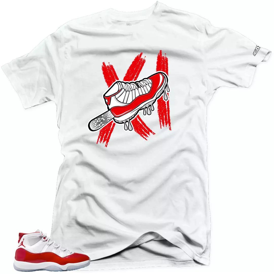 Shirt To Match Jordan 11 Cherry Varsity Red - Ice Cream Air Sneaker Tees T-Shirt, Sneaker Match Tee