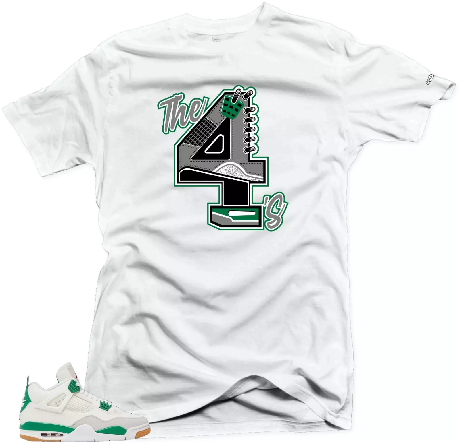 Shirt To Match Jordan 4 Pine Green The 4s Unisex Match Sneaker tee T-Shirt, Sneaker Match Tee