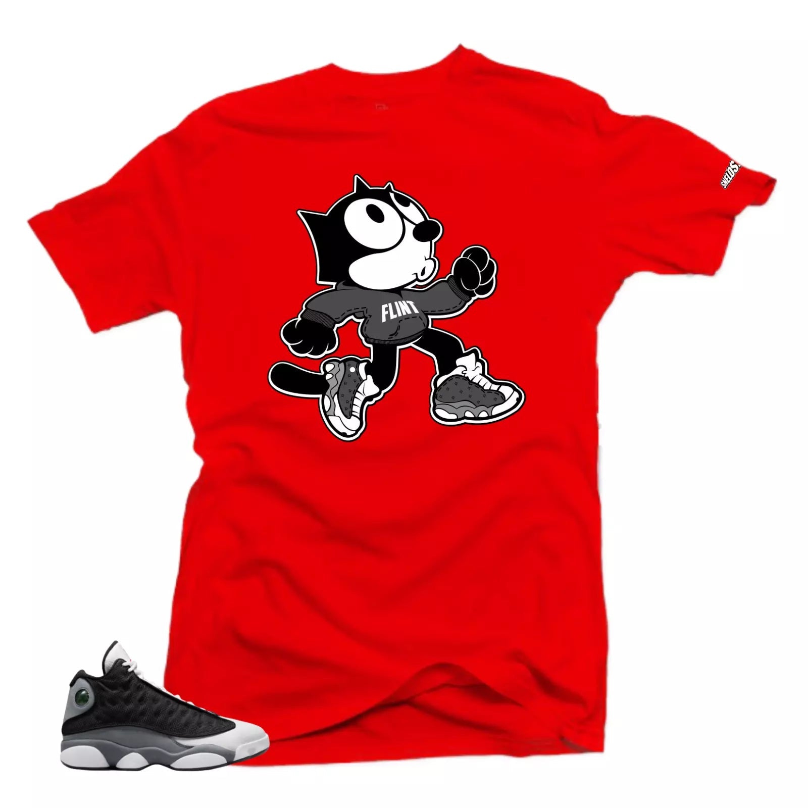 Shirt To Match Jordan 13 Retro Black Flint The Cat Sneaker Unisex Tees T-Shirt, Sneaker Match Tee