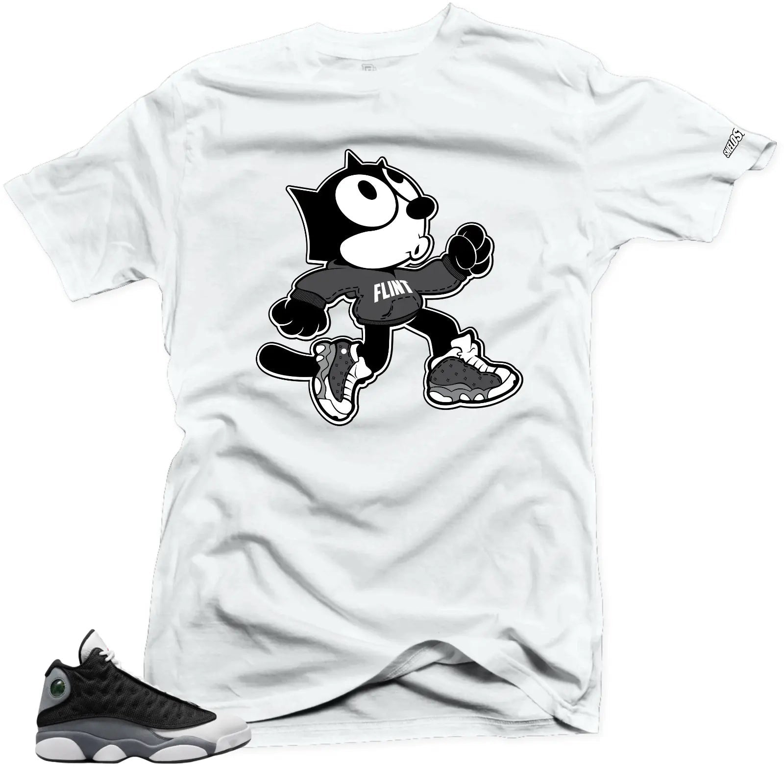 Shirt To Match Jordan 13 Retro Black Flint The Cat Sneaker Unisex Tees T-Shirt, Sneaker Match Tee