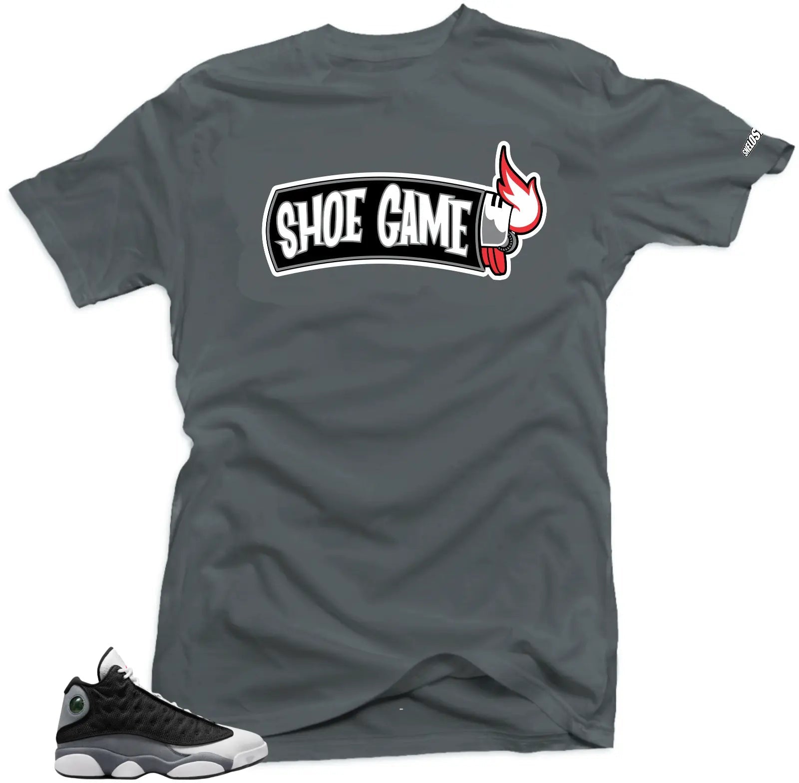Shirt To Match Jordan 13 Retro Black Flint Shoe Game Lit Sneaker tee T-Shirt, Sneaker Match Tee