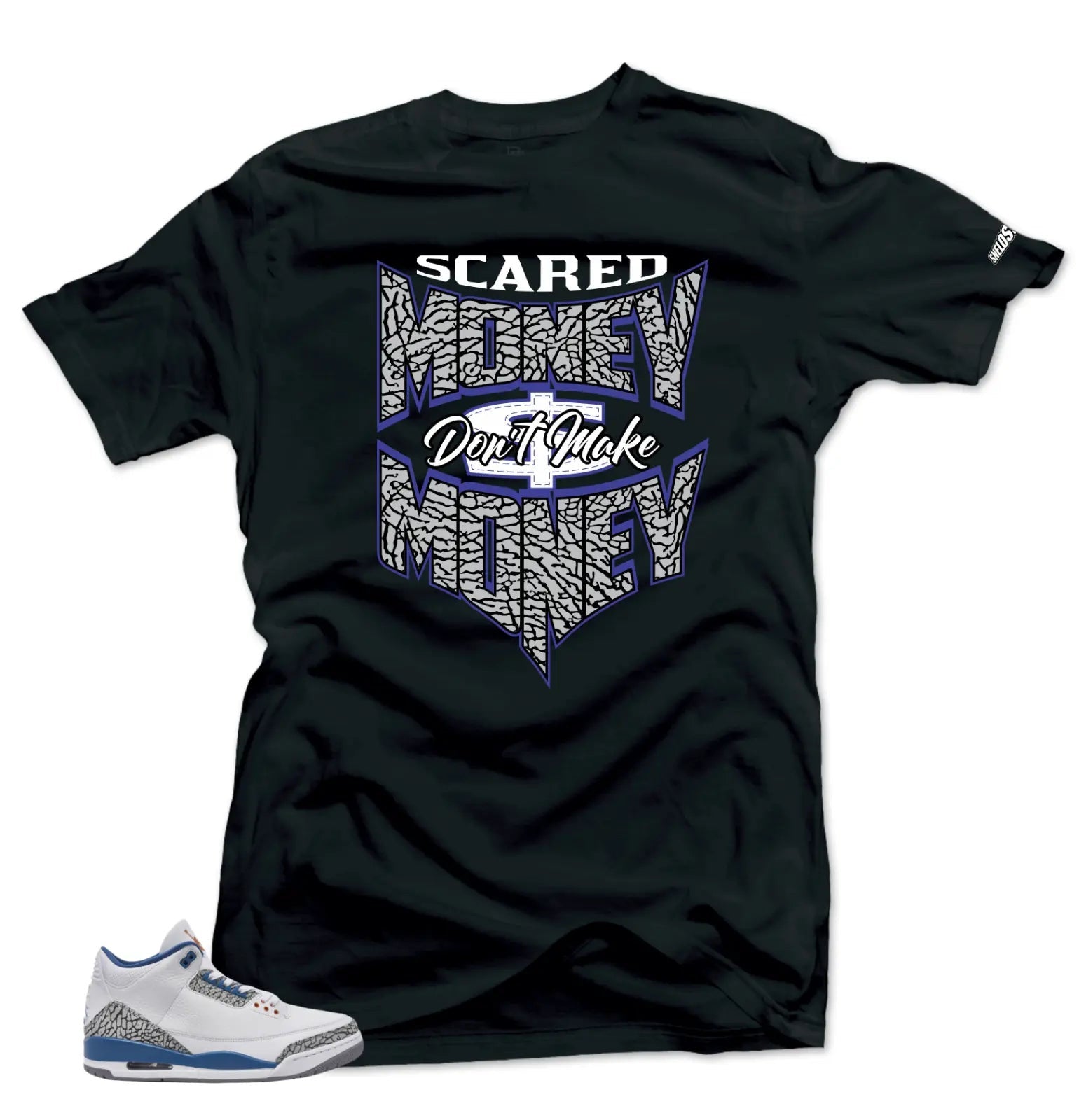 Shirt To Match Jordan 3 Wizards Scared Money Sneaker Tees T-Shirt, Sneaker Match Tee