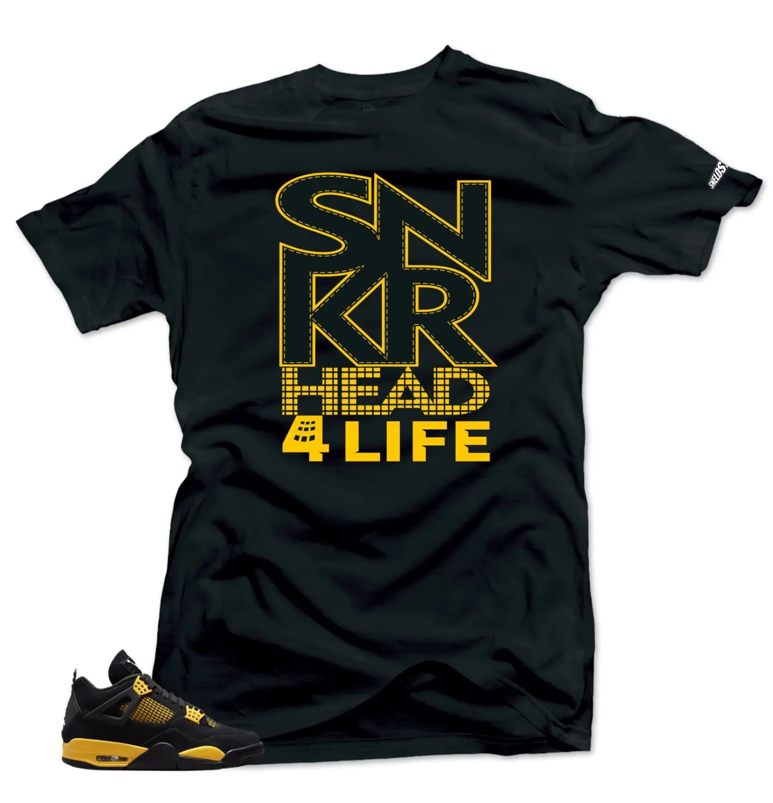 Shirt To Match Jordan 4 Retro Thunder SNKR HEAD Match Sneaker Shirts T-Shirt, Sneaker Match Tee