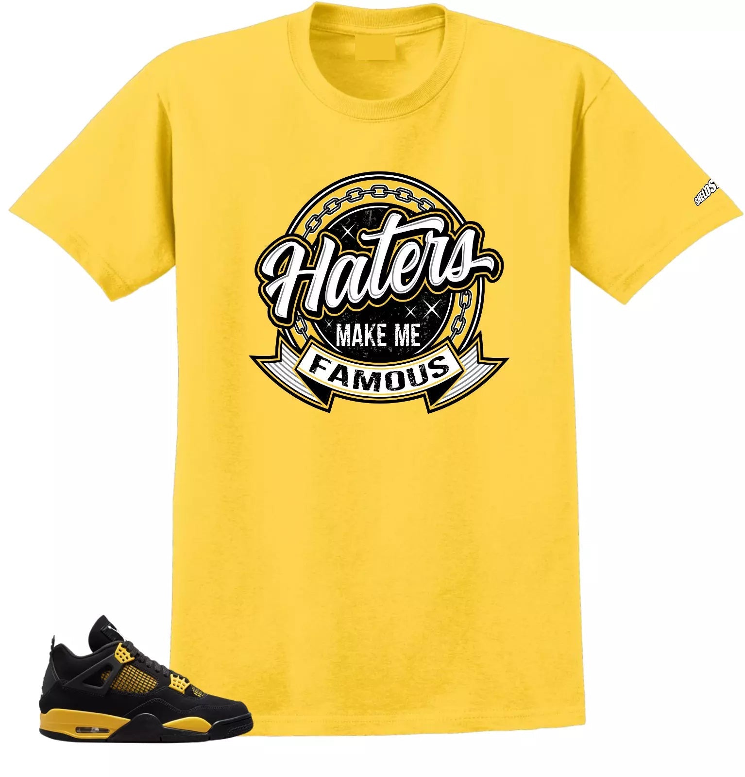 Shirt To Match Jordan 4 Retro Thunder HATERS Match Sneaker Shirts T-Shirt, Sneaker Match Tee