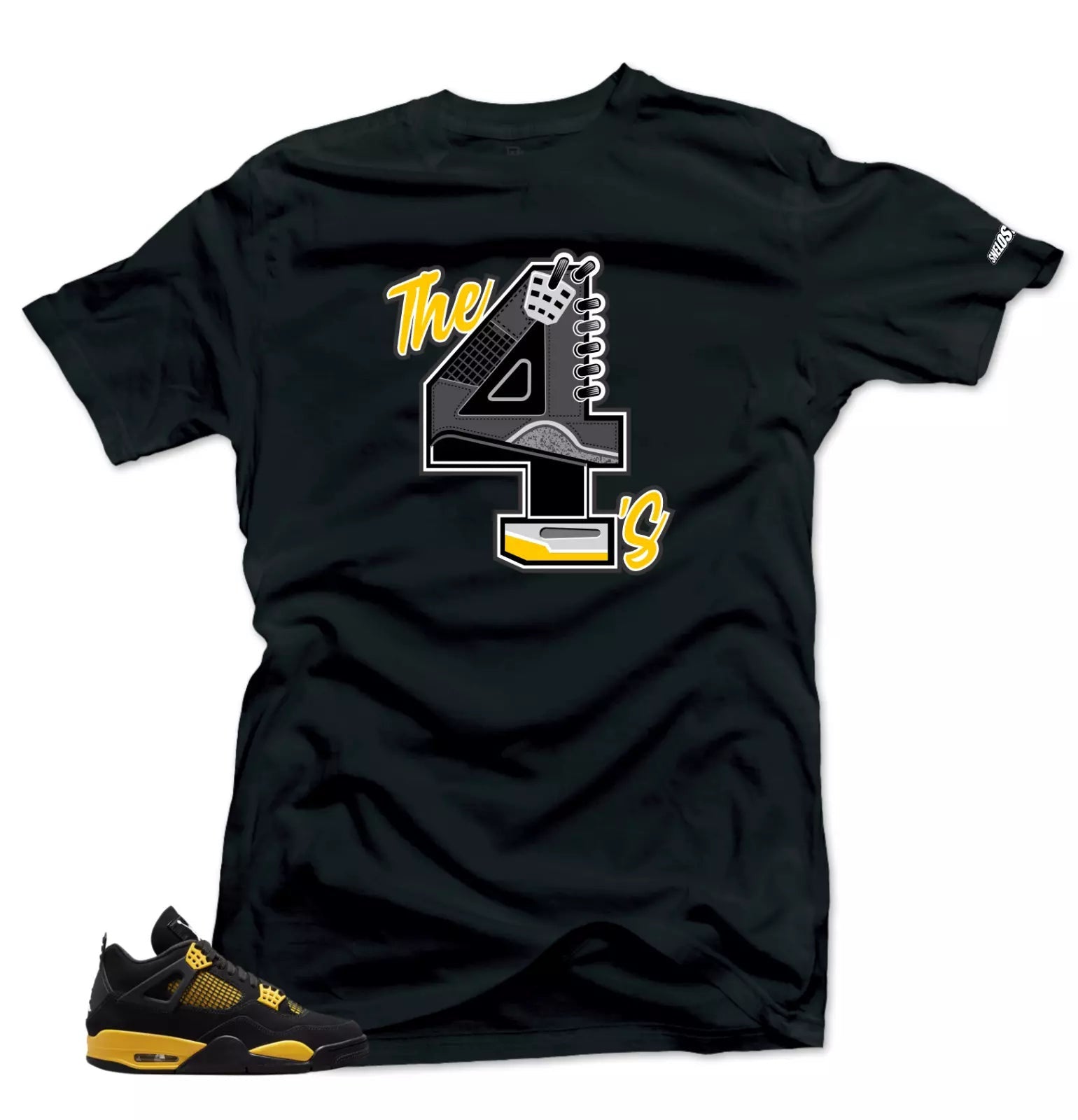 Shirt To Match Jordan 4 Retro Thunder THE 4S Match Sneaker Shirts T-Shirt, Sneaker Match Tee