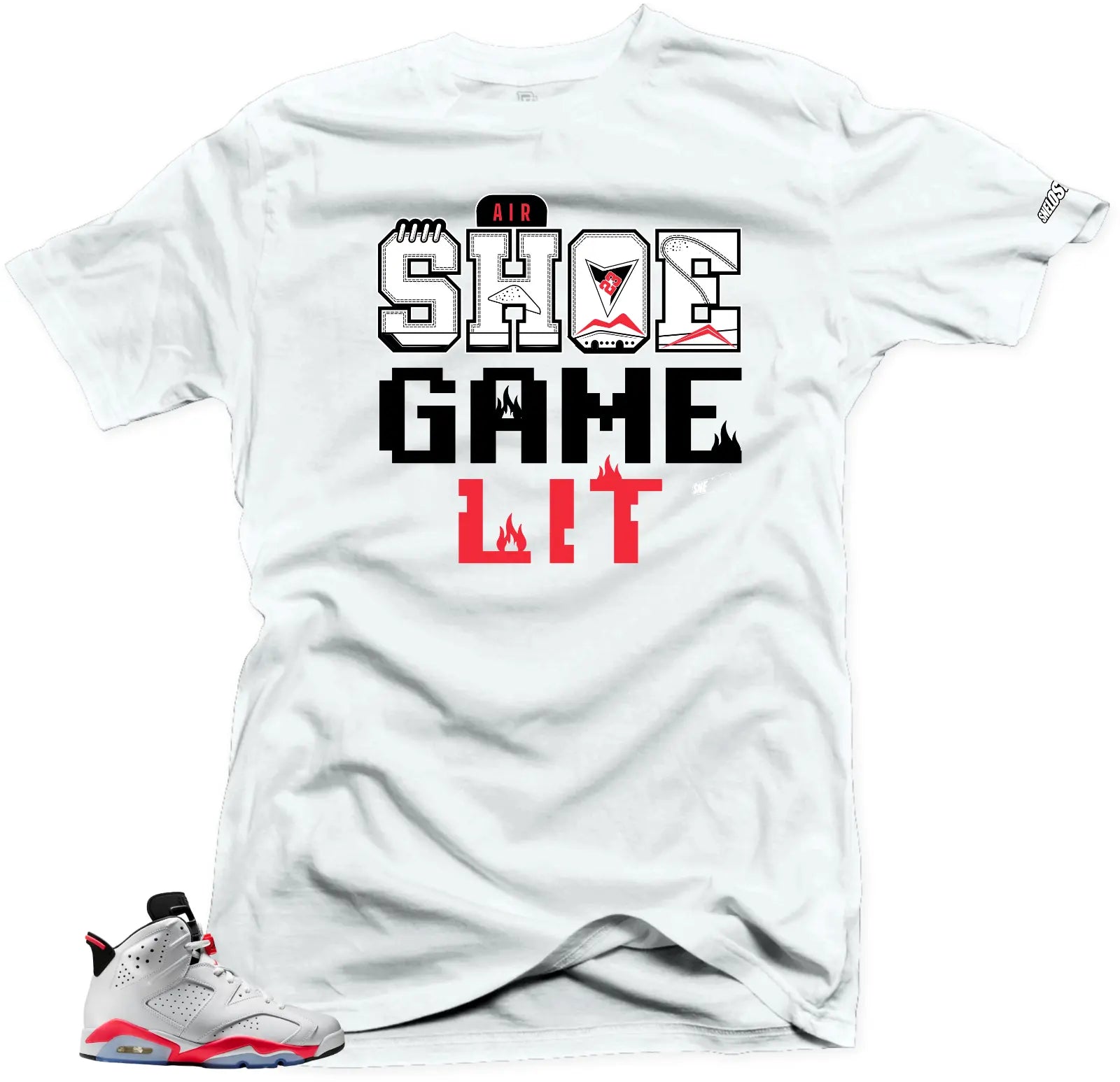 Shirt To match Air Jordan Retro 7 Infrared Shoe Game Lit Sneaker Tees T-Shirt, Sneaker Match Tee