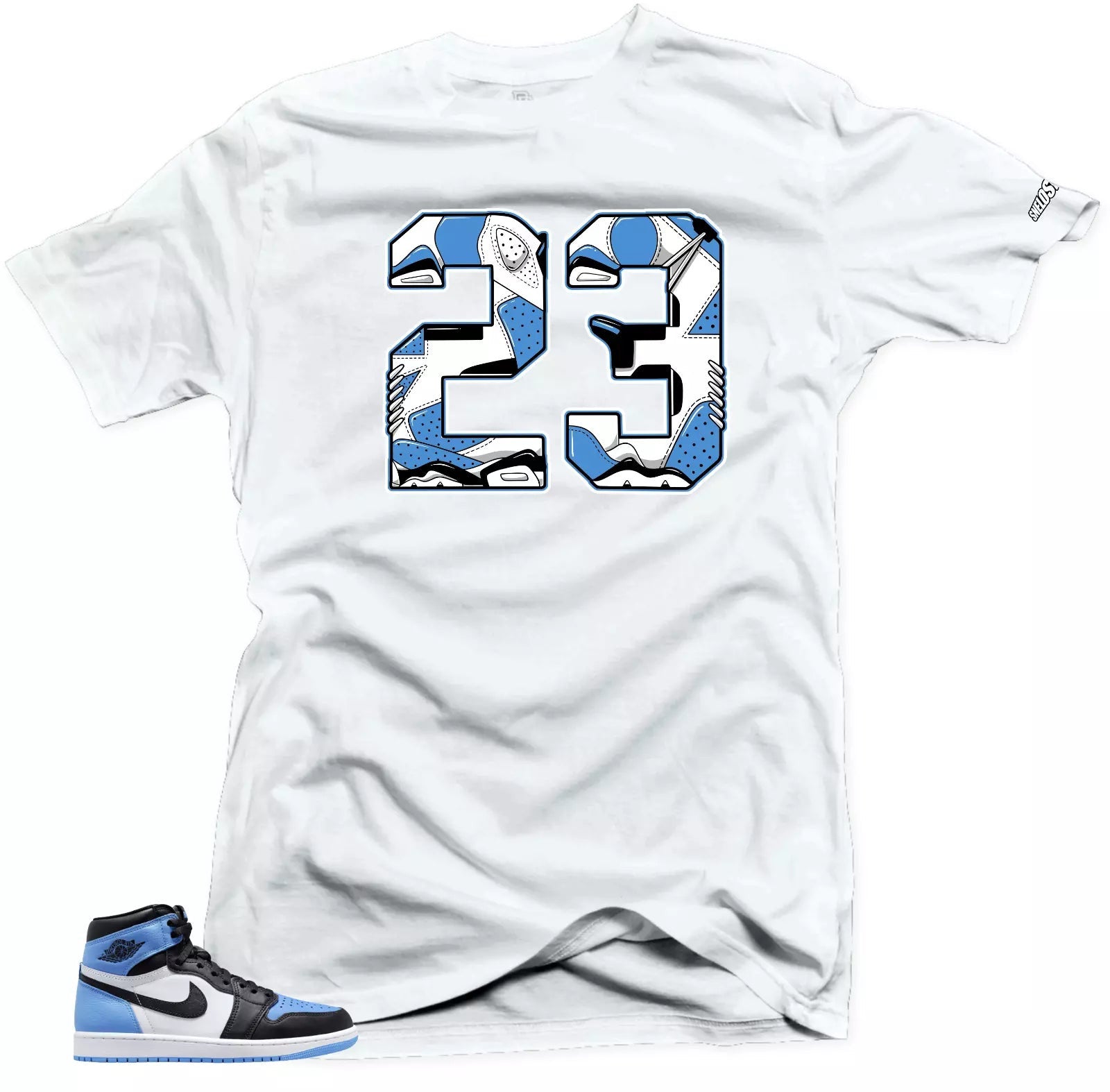 Shirt To Match Jordan 1 UNC Toe 23 Sneaker tee T-Shirt, Sneaker Match Tee