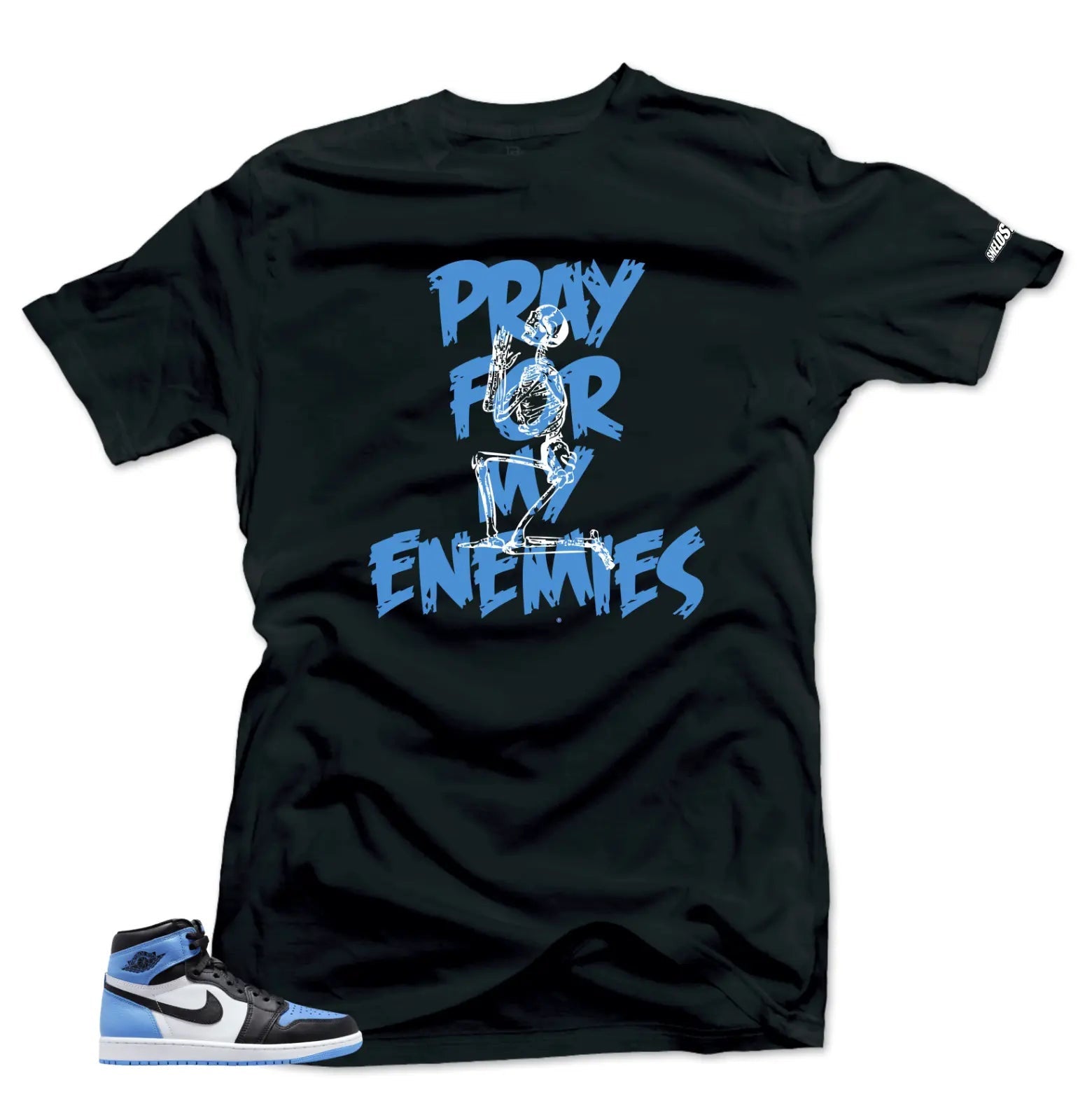 Shirt To Match Jordan 1 UNC Toe Enemies Sneaker tee T-Shirt, Sneaker Match Tee