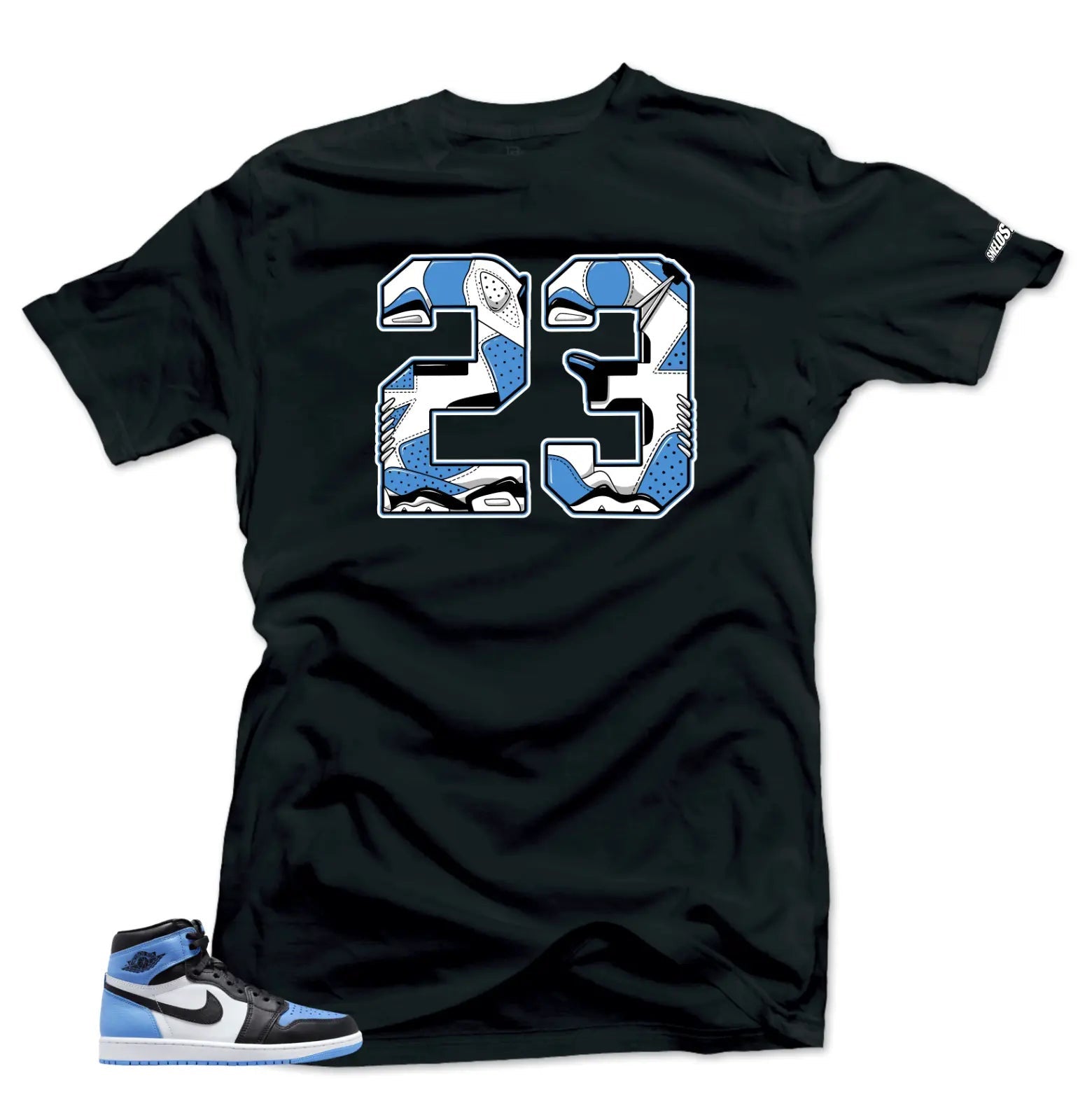 Shirt To Match Jordan 1 UNC Toe 23 Sneaker tee T-Shirt, Sneaker Match Tee