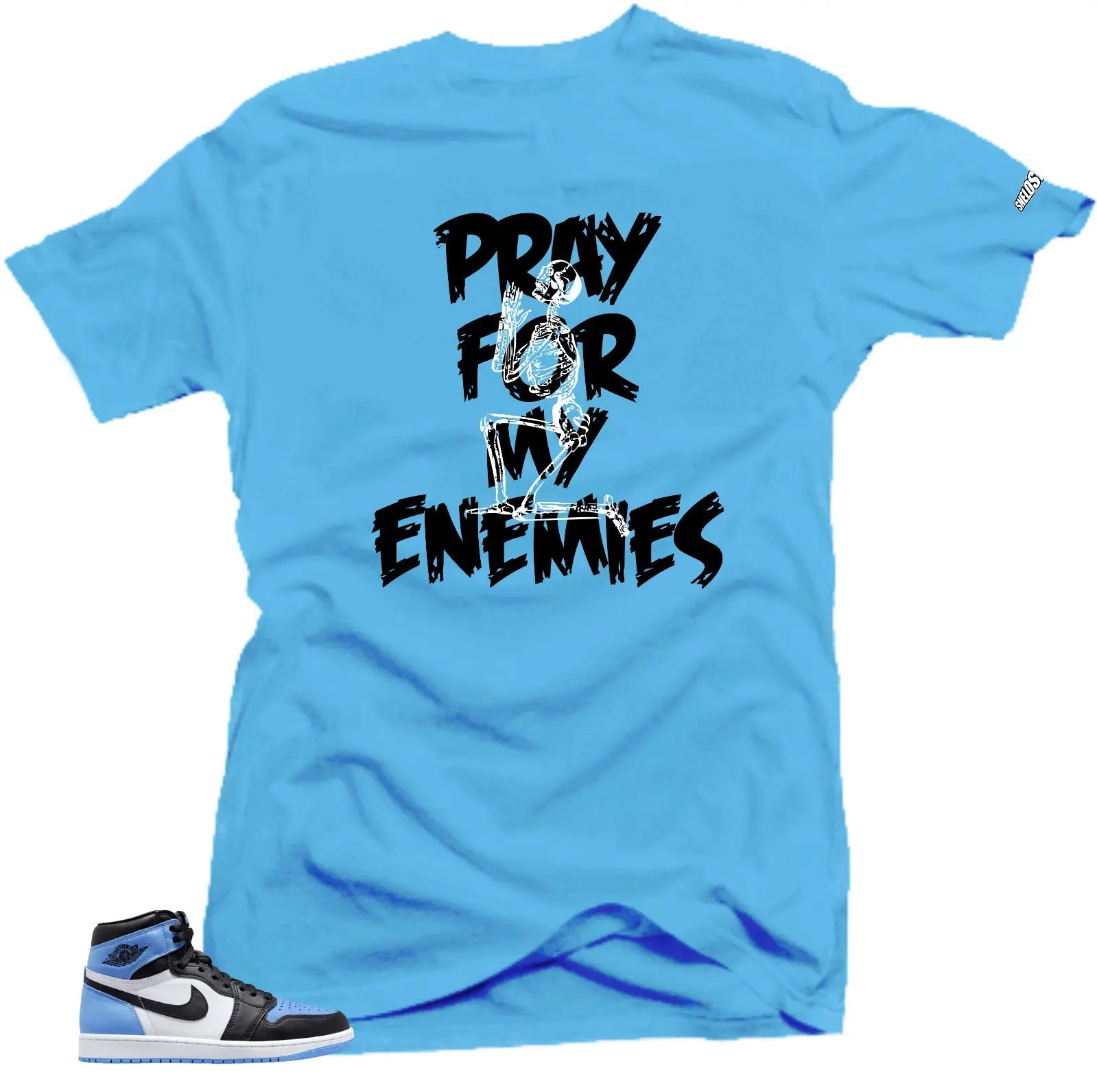 Shirt To Match Jordan 1 UNC Toe Enemies Sneaker tee T-Shirt, Sneaker Match Tee