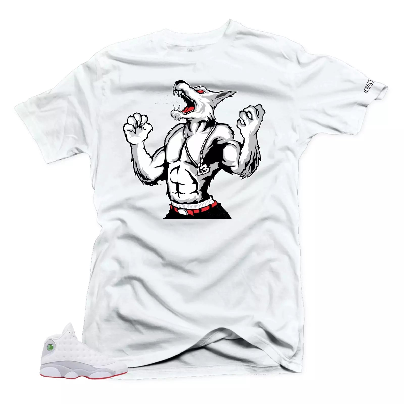 Shirt To Match Air Jordan 13 Wolf Grey Wolf Sneaker Tees T-Shirt, Sneaker Match Tee