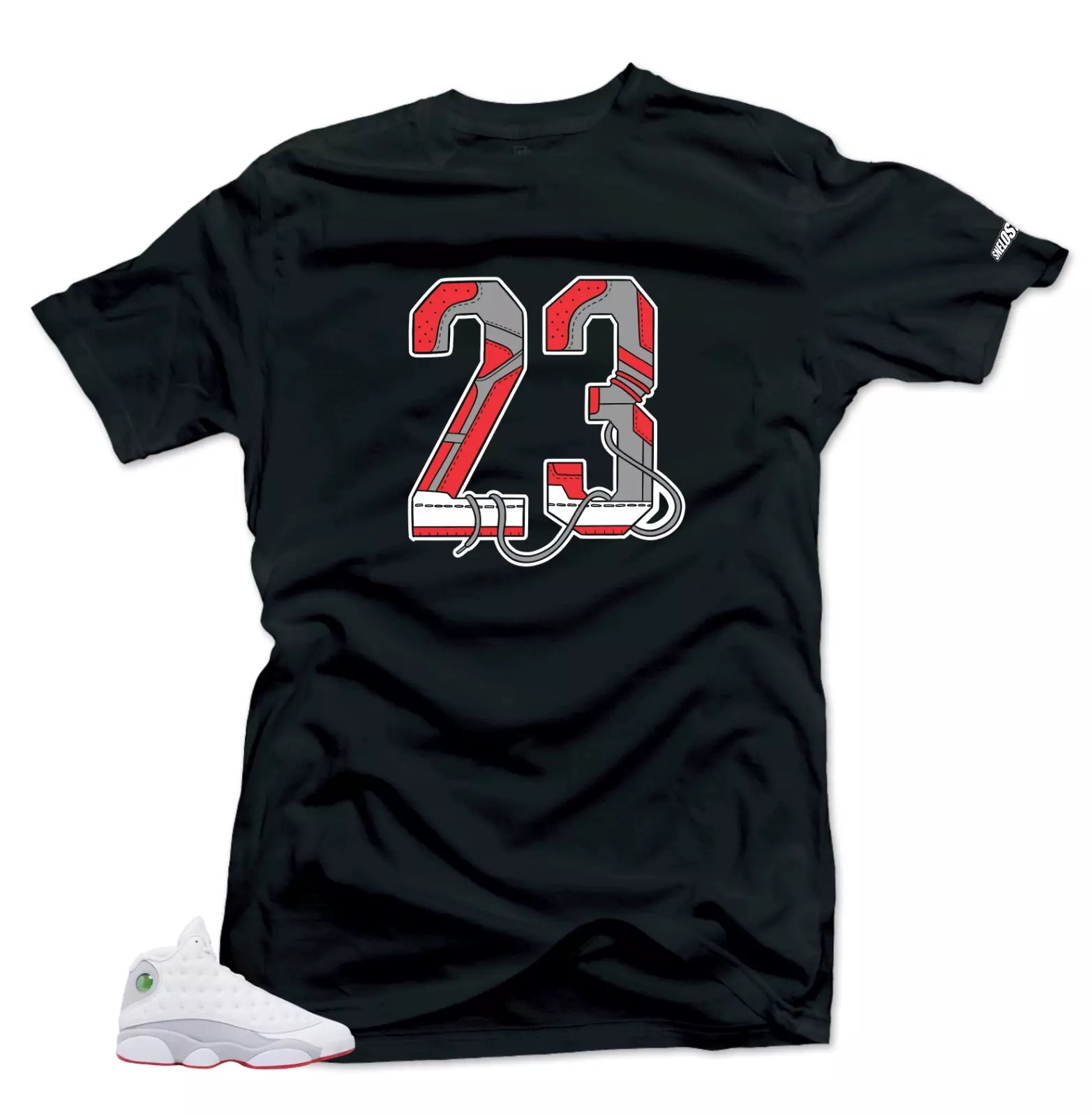 Shirt To Match Air Jordan Retro 13 Wolf Grey 23 Sneaker Tees T-Shirt, Sneaker Match Tee
