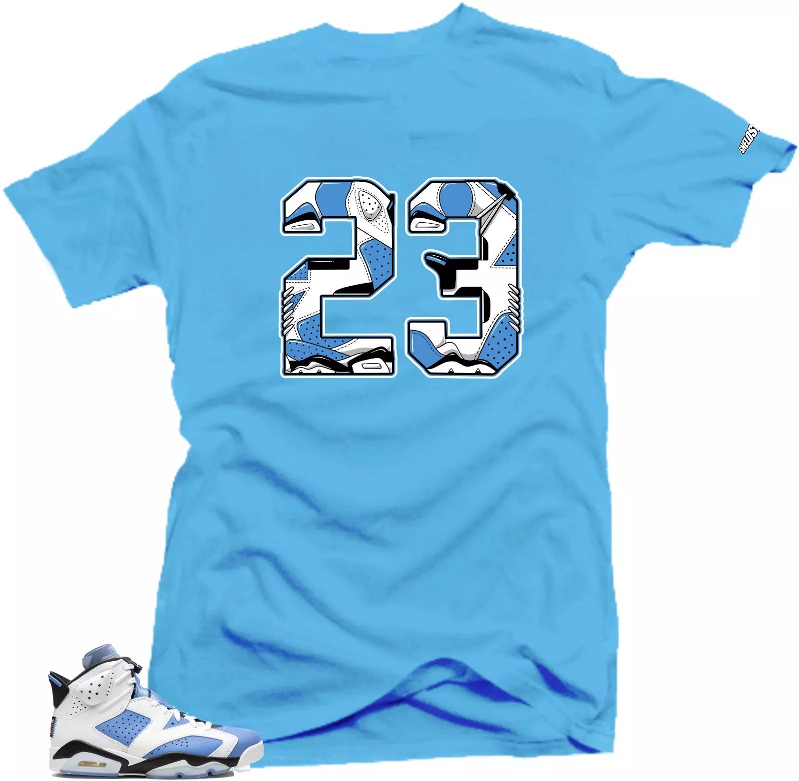 Shirt To Match Jordan 6 UNC University Blue - 23 Sneaker Tees T-Shirt, Sneaker Match Tee