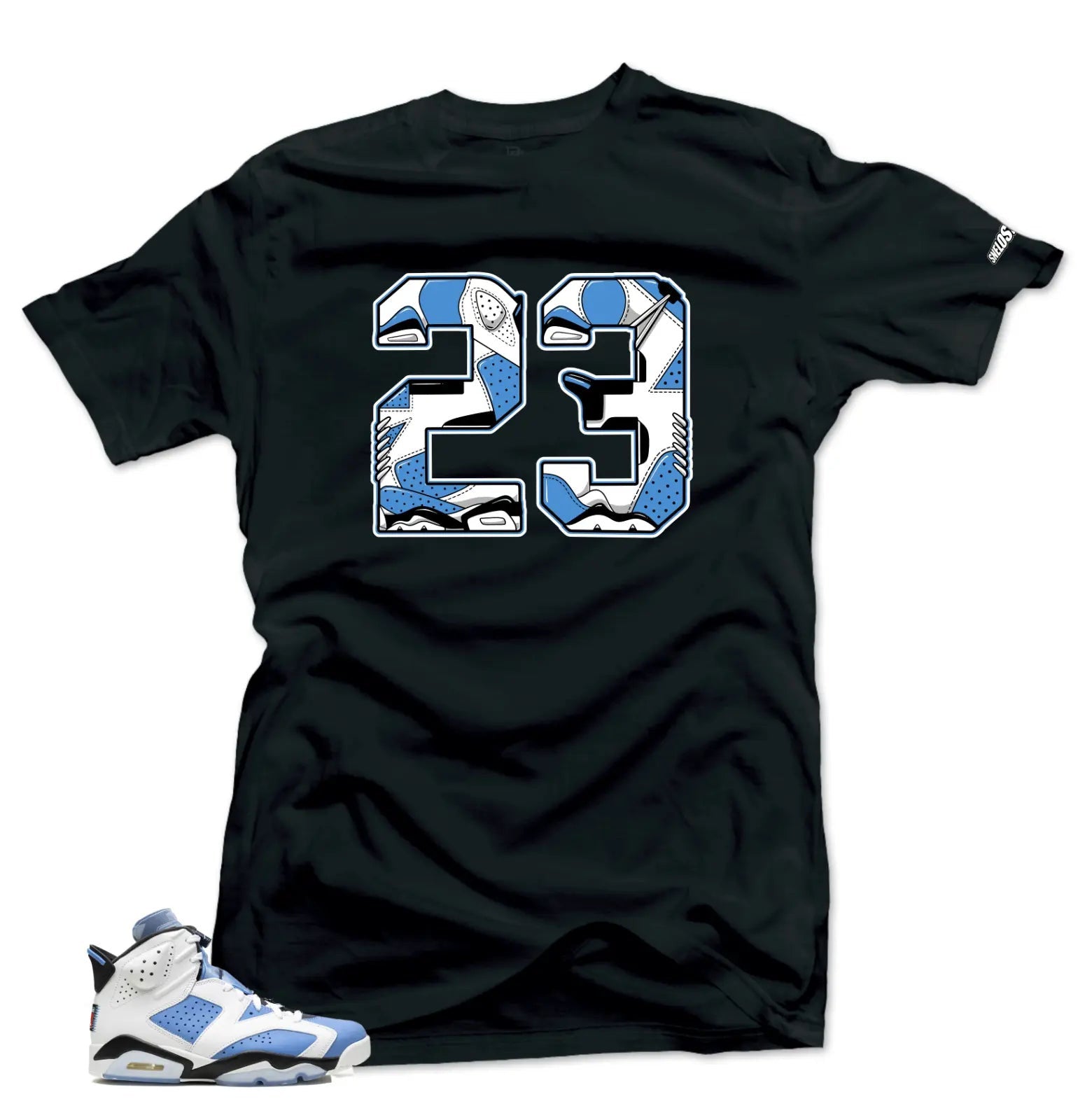 Shirt To Match Jordan 6 UNC University Blue - 23 Sneaker Tees T-Shirt, Sneaker Match Tee