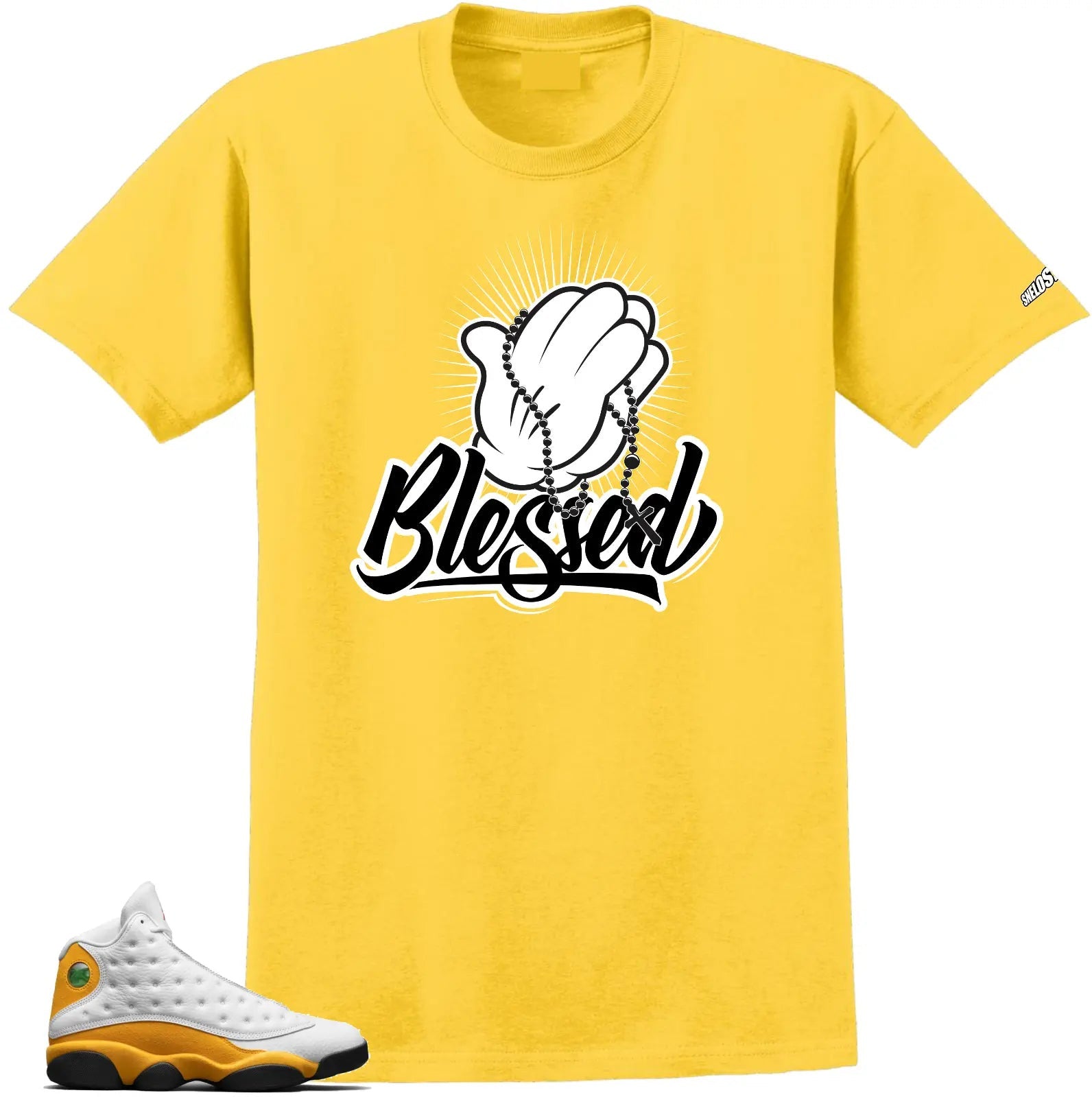 Shirt To Match Jordan 13 Del Sol -Blessed 13 Sneaker Tees T-Shirt, Sneaker Match Tee