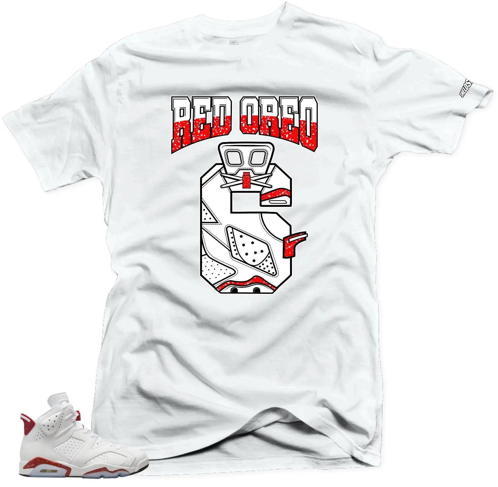 Shirt to Match Jordan 6 Red Oreo Sneakers -Retro 6 Oreo Tees T-Shirt, Sneaker Match Tee