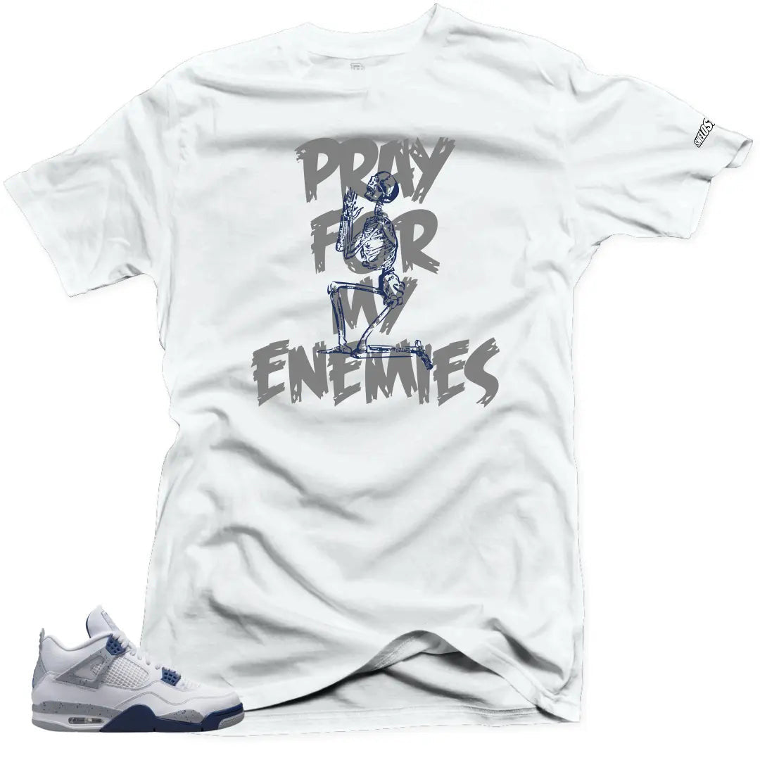 Shirt to Match Jordan 4 Retro White Midnight Navy - Enemies T-Shirt, Sneaker Match Tee