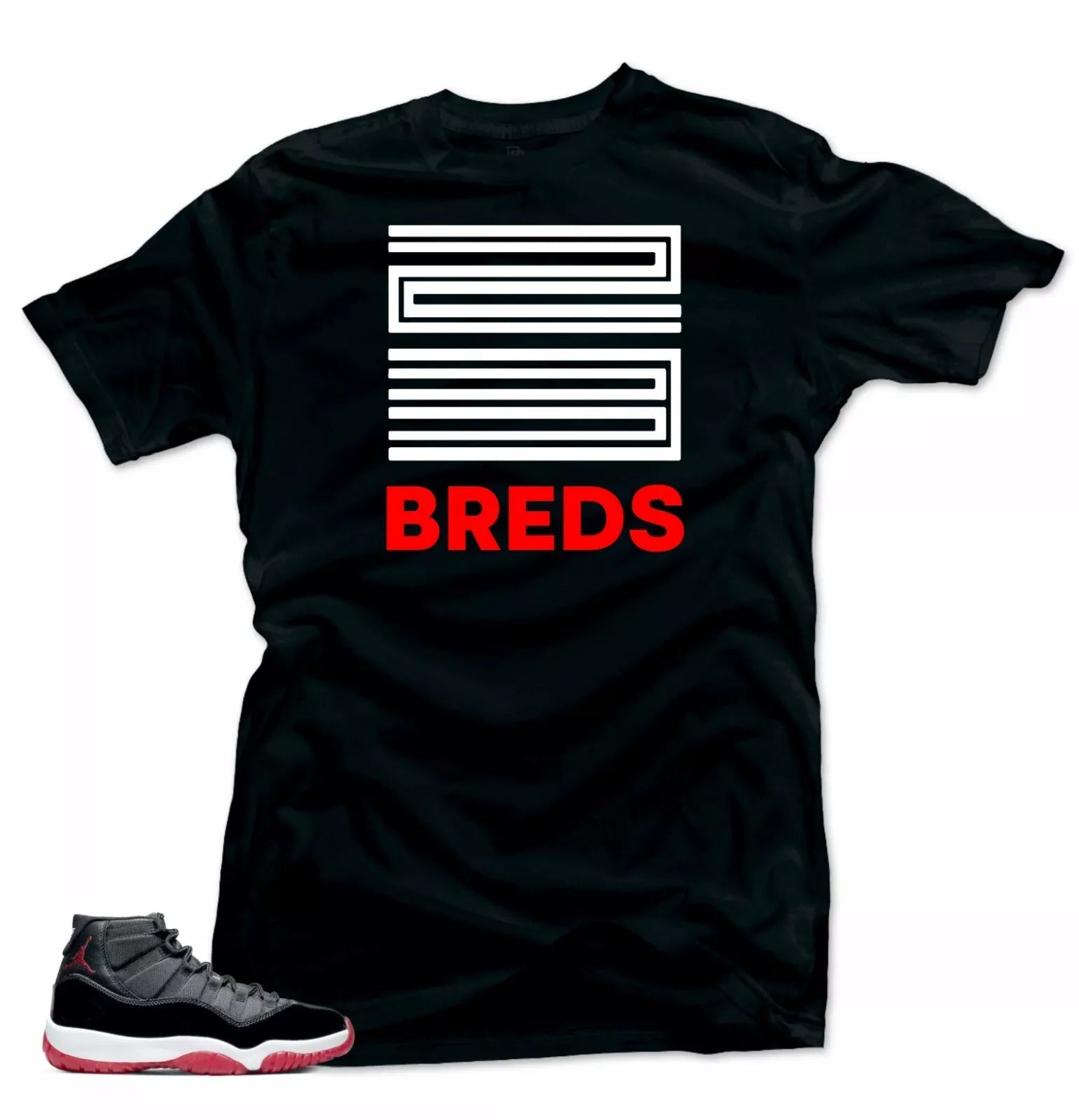 Shirt To Match Jordan 11 Bred 2019 - 23 Breds Black Tee T-Shirt, Sneaker Match Tee