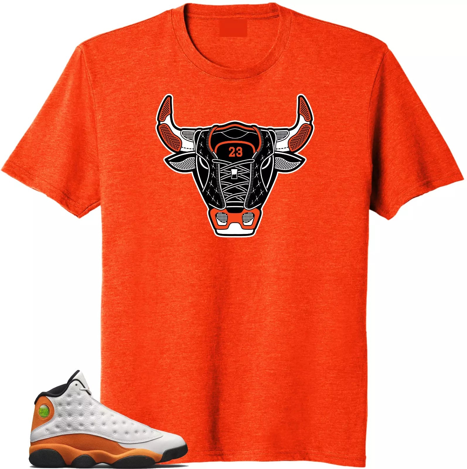 Shirt to Match Jordan Retro 13 Starfish.Bull 13 Match Tees T-Shirt, Sneaker Match Tee