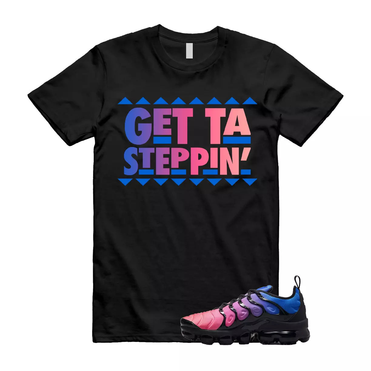GET T Shirt to match Air VaporMax Plus Racer Blue Black Hyper Pink Pulse T-Shirt, Sneaker Match Tee