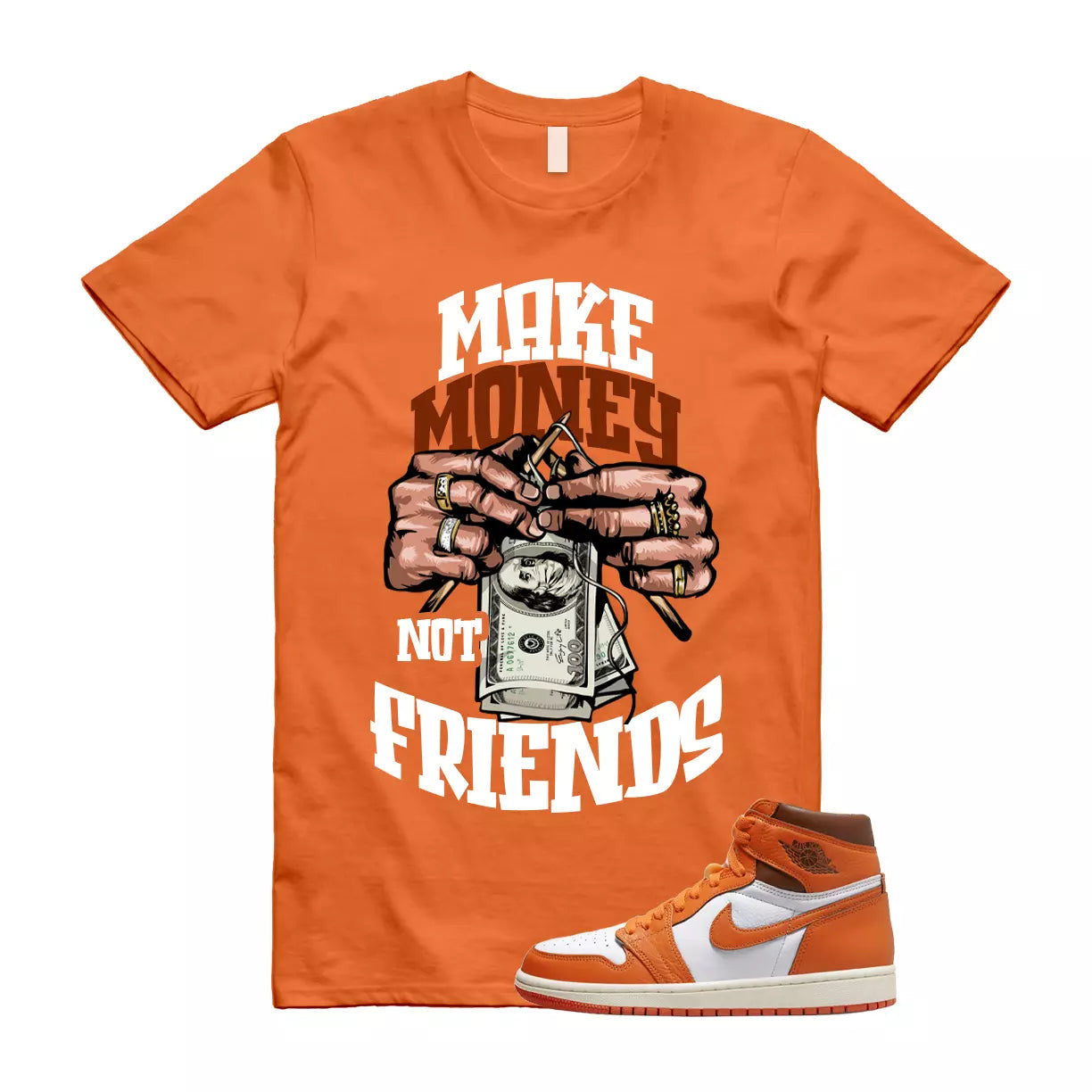 MM T Shirt to match Jordan 1 High OG Starfish Cacao Orange Sail Star Fish T-Shirt, Sneaker Match Tee