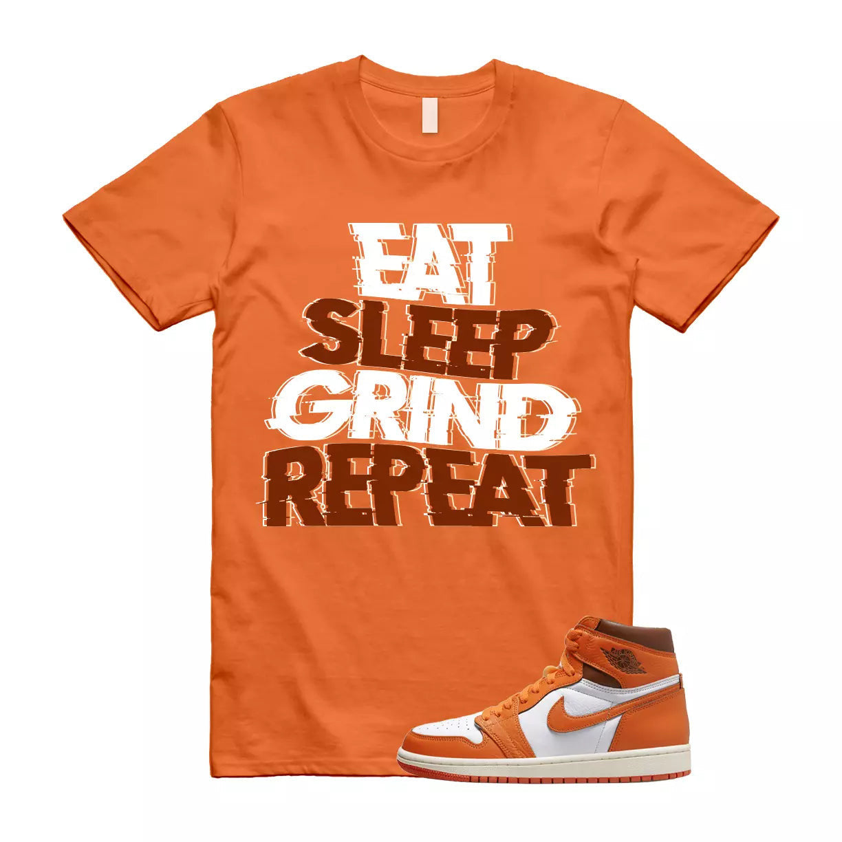 ESGR T Shirt to match Jordan 1 High OG Starfish Cacao Orange Sail Star Fish T-Shirt, Sneaker Match Tee