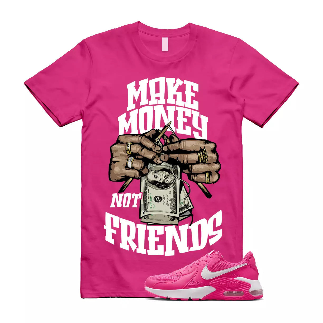 MM Shirt to match Air Max Excee Hyper Pink Prime Clear White Valentines Dunk T-Shirt, Sneaker Match Tee