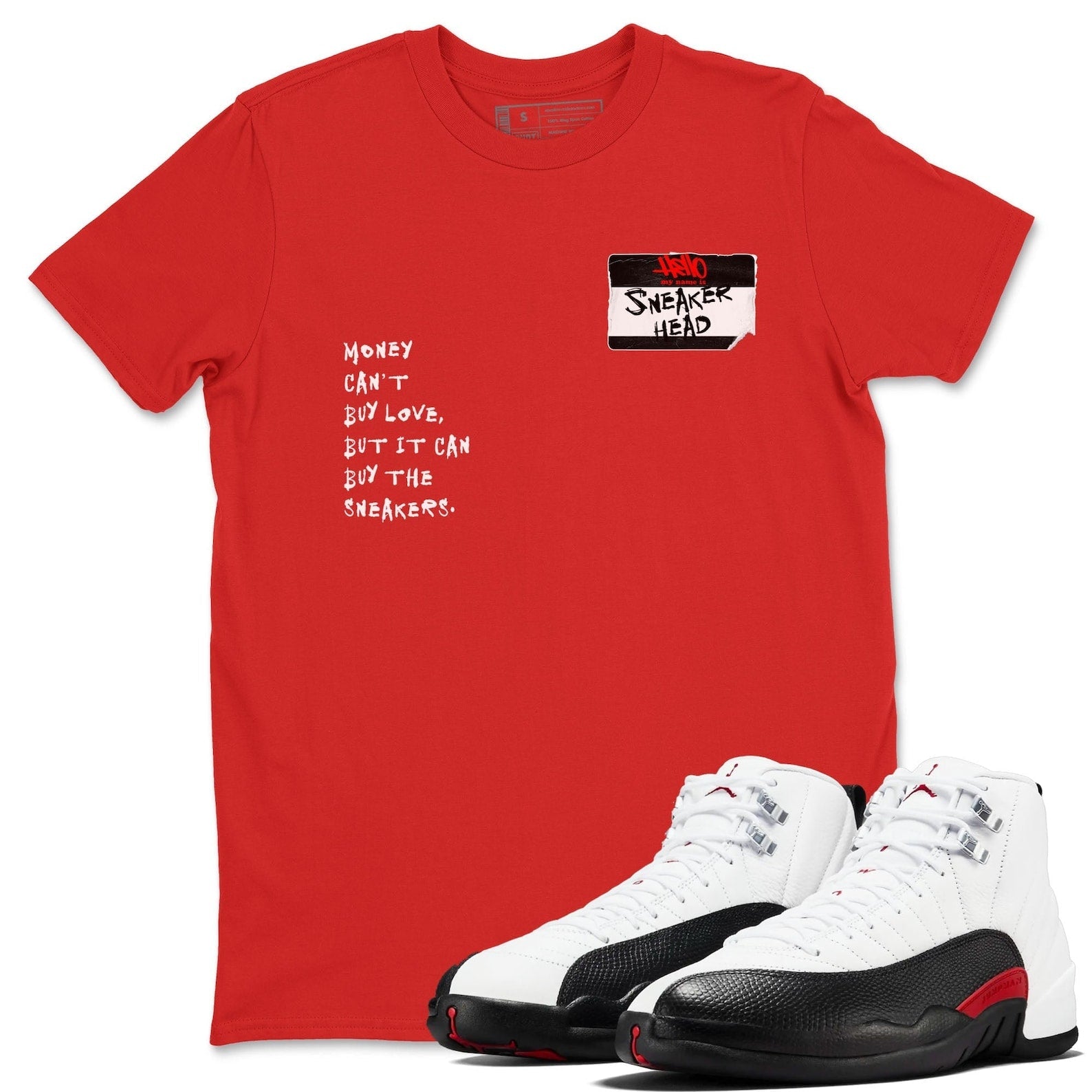 Sneakerhead Badge Unisex Tee - Shirts To Match Jordans 12s Taxi Flip T-Shirt, Sneaker Match Tee