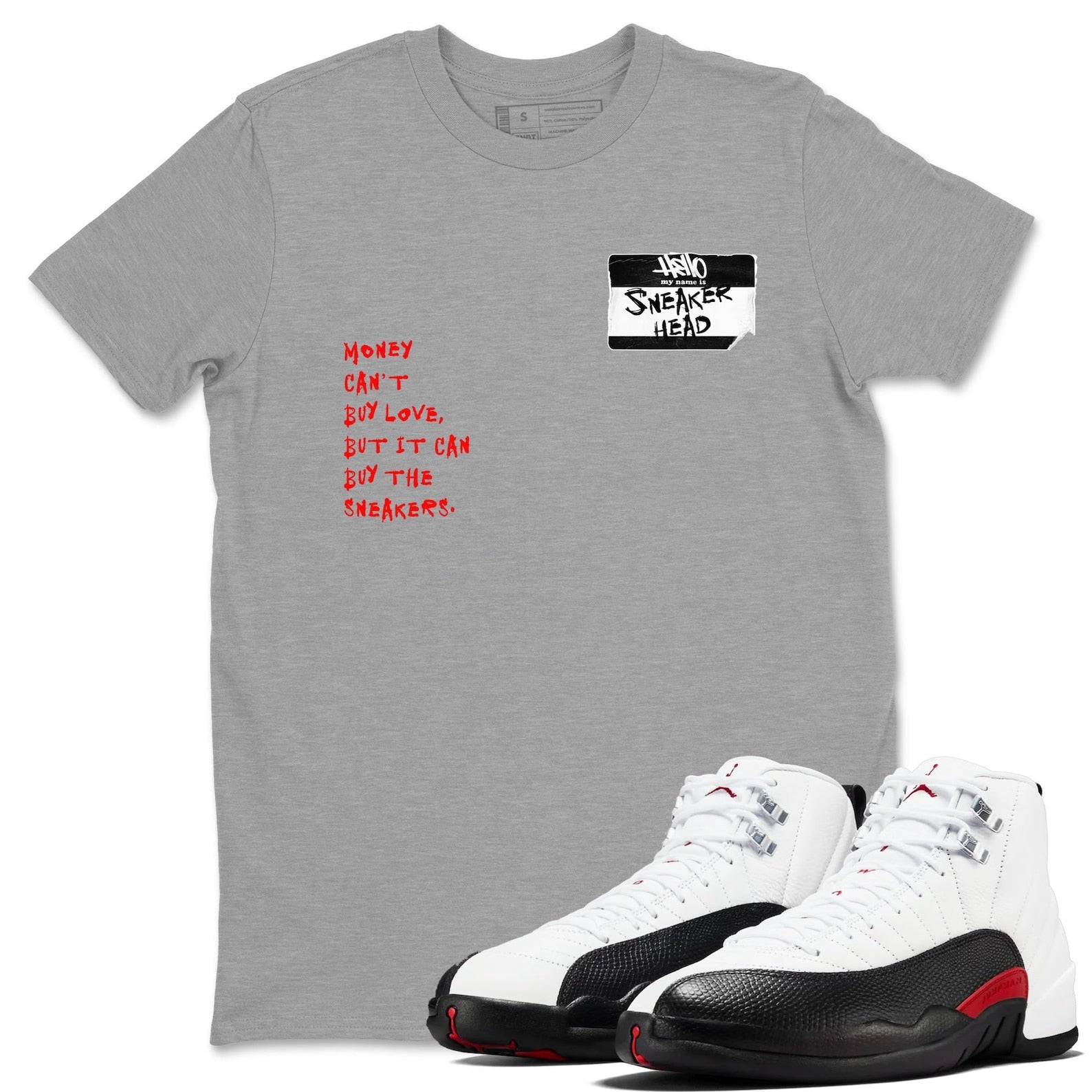 Sneakerhead Badge Unisex Tee - Shirts To Match Jordans 12s Taxi Flip T-Shirt, Sneaker Match Tee