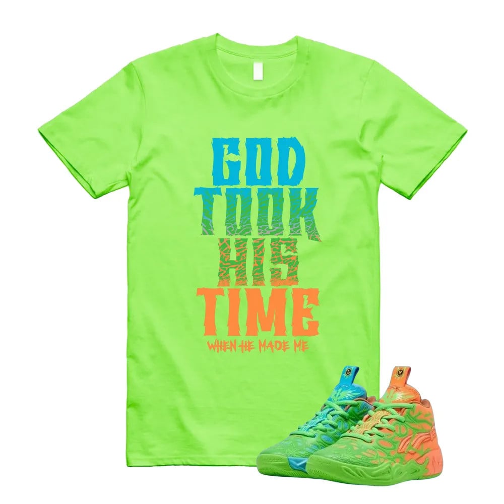 All-Star Weekend 2025, God Took His Time T-Shirt Match Teenage Mutant Ninja Turtles x PUMA MB.04 Shirt, LaMelo Ball Shirt T-Shirt, Sneaker Match Tee