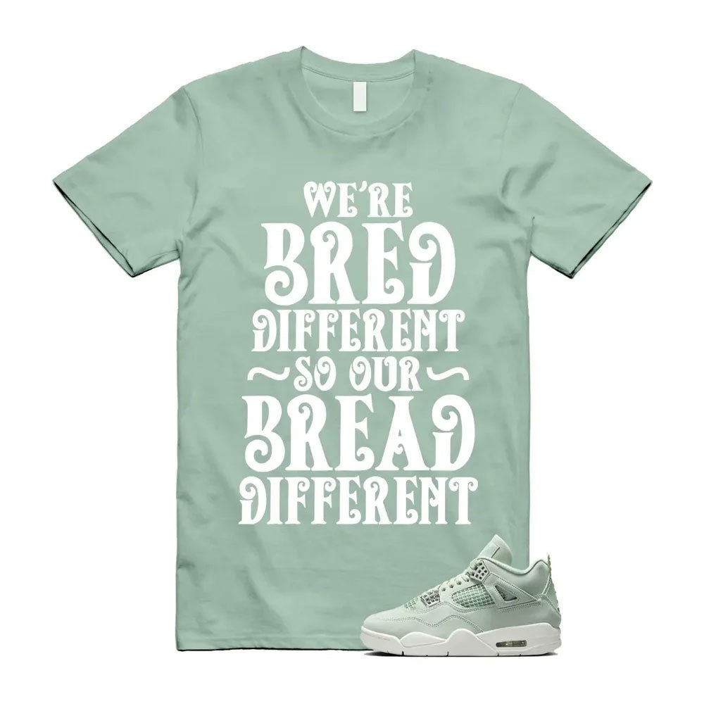 Air Jordan 4 Seafoam Shirt to Match We’re Bred Different So Our Bread Different HV0823-003 Match Sneaker Tee