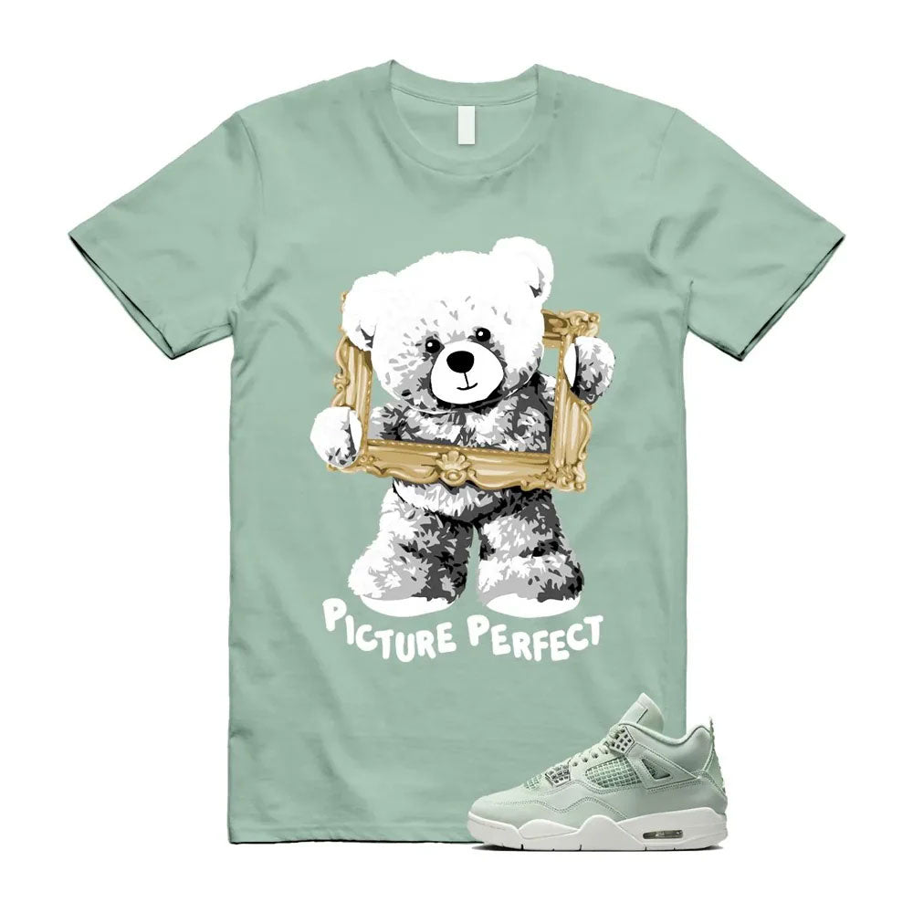 Air Jordan 4 Seafoam Shirt to Match Picture Perfect Teddy Bear HV0823-003 Match Sneaker Tee
