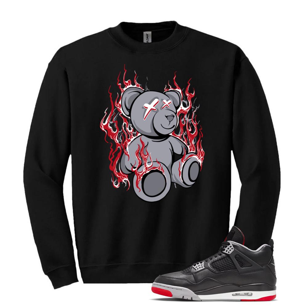 Air Jordan 4 BRED Reimagined Sneaker 2D-Tshirts-37723 Sweatshirt Match FV5029-006 Match Sneaker Tee