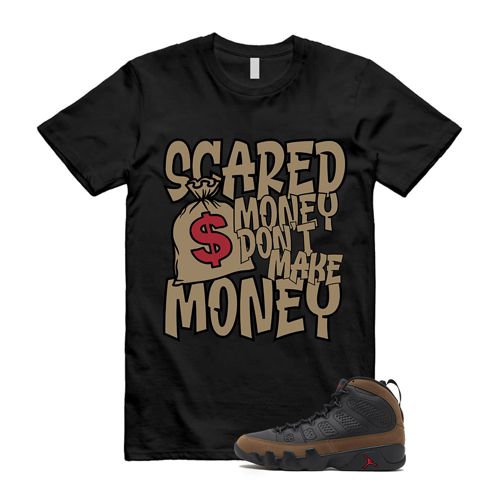 Air Jordan 9 Retro Olive Shirt To Match Scared Money T-Shirt, HV4794-030 Match Sneaker Tee